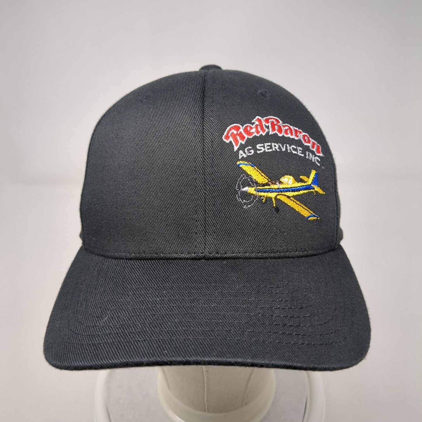 Red Baron AG Service Inc. Fitted Hat Black S/M Flexfit Port Authority