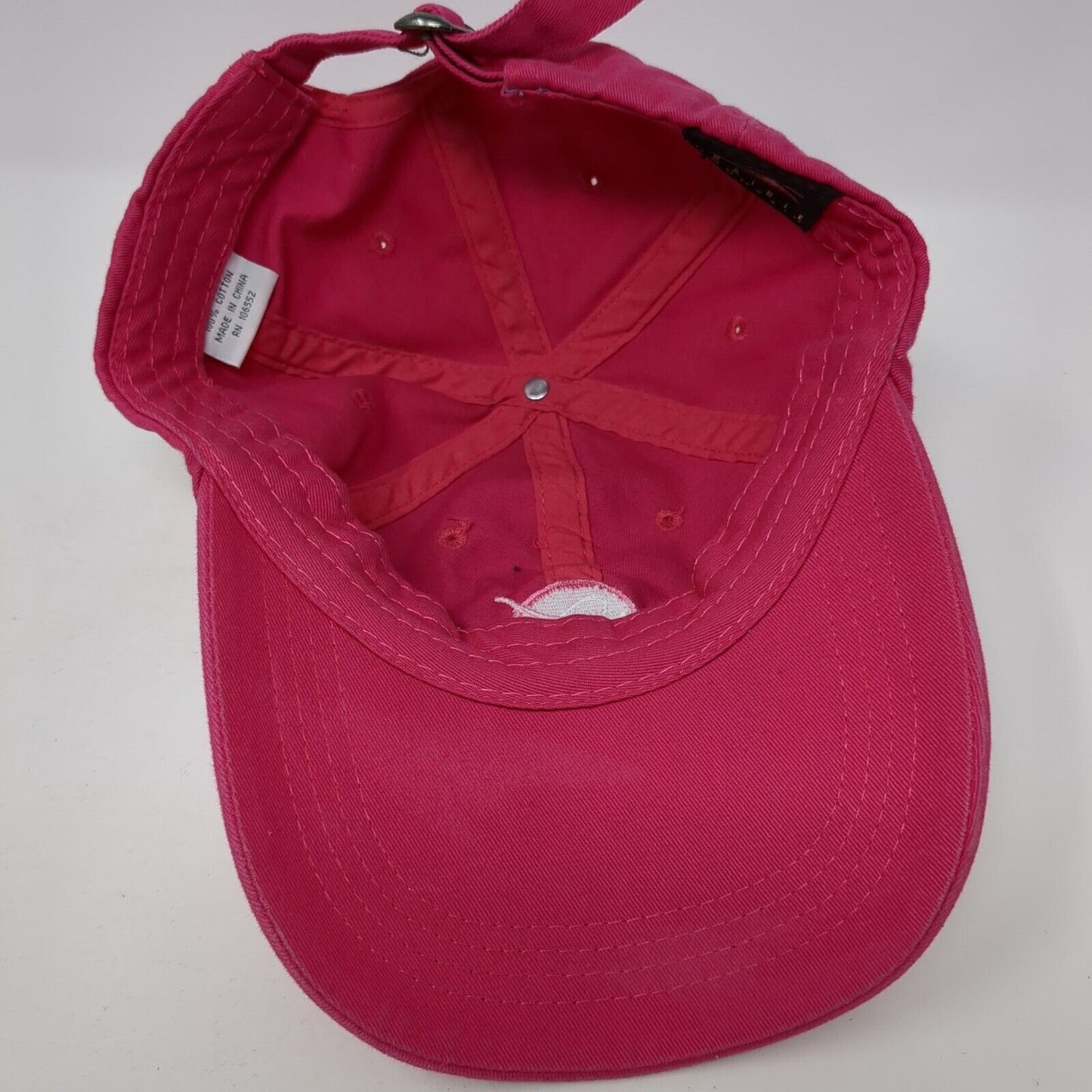 NASA Slideback Hat Pink One Size Adjustable Embroidered Prairie Mountain