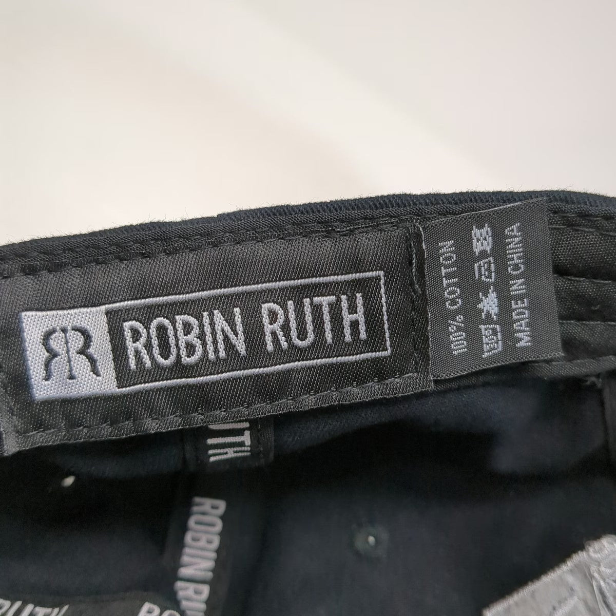 Robin Ruth Punta Cana Baseball Cap Black One Size Adjustable Cotton Souvenir Hat