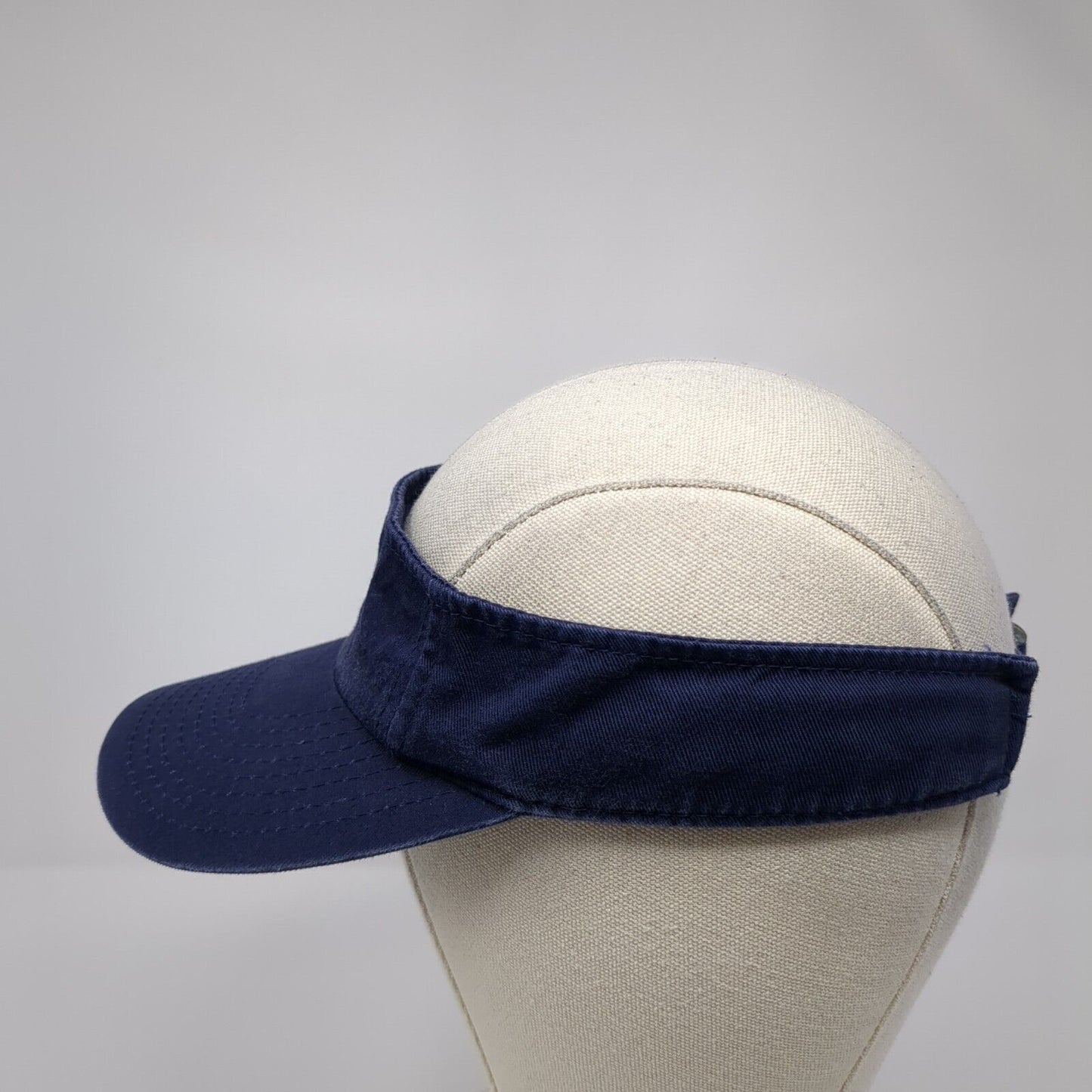 Luna Pier Slideback Sun Visor Hat Blue One Size Adjustable Solid Blank