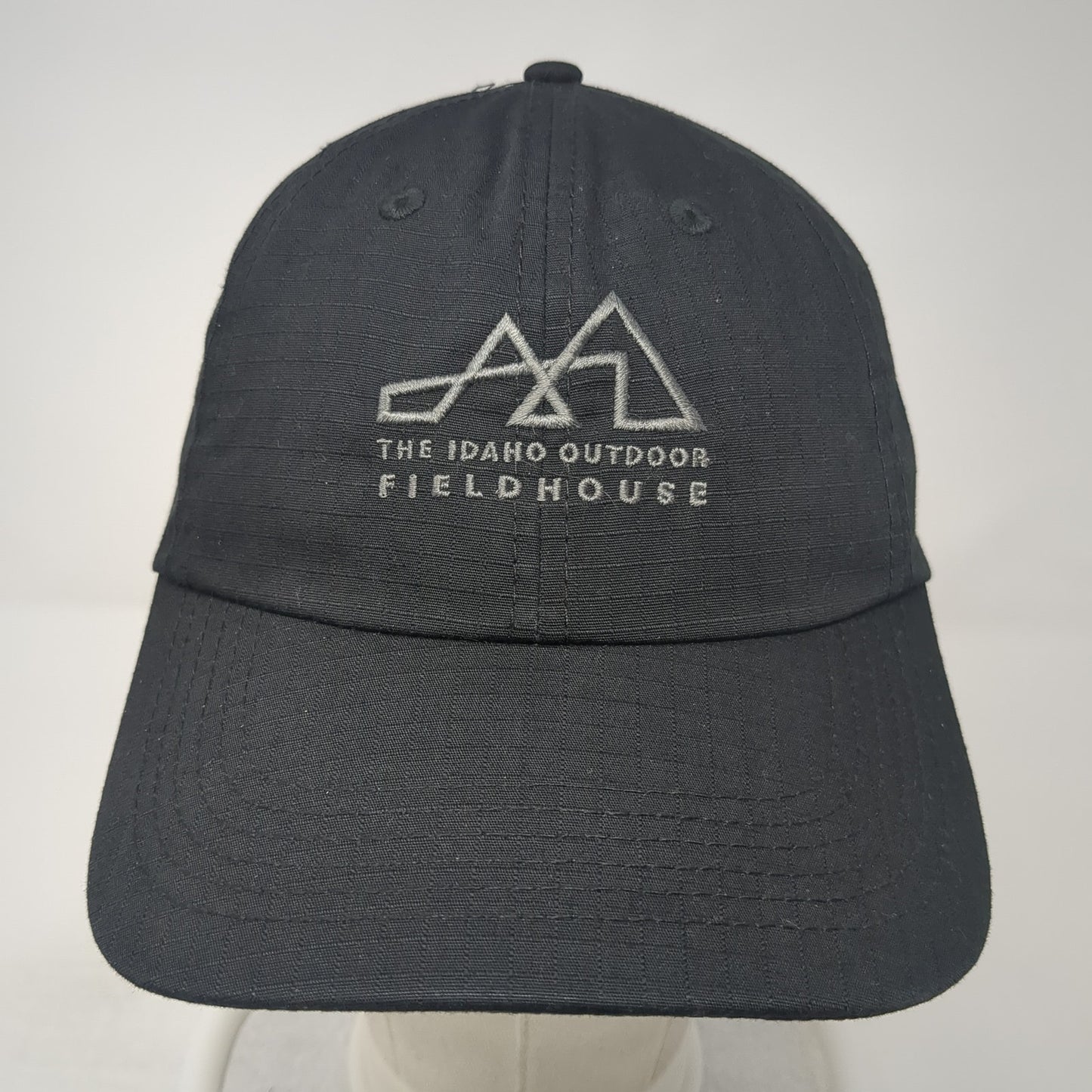 The Idaho Outdoor Fieldhouse Strapback Hat Black One Size Embroidered