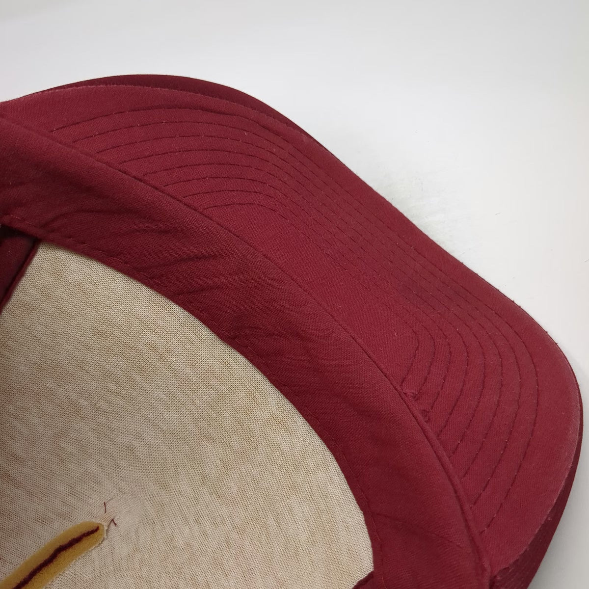 Trucker Hat Red One Size Memories Cafe Enfield CT Music Note Snapback Mesh Foam