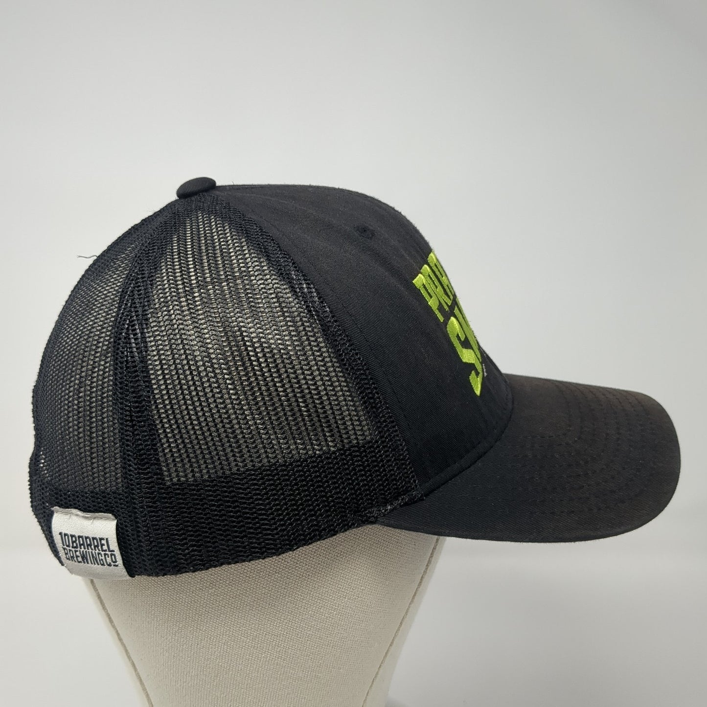 Pray For Snow Snapback Trucker Hat Black One Size Adjustable Mesh Back Yupoong