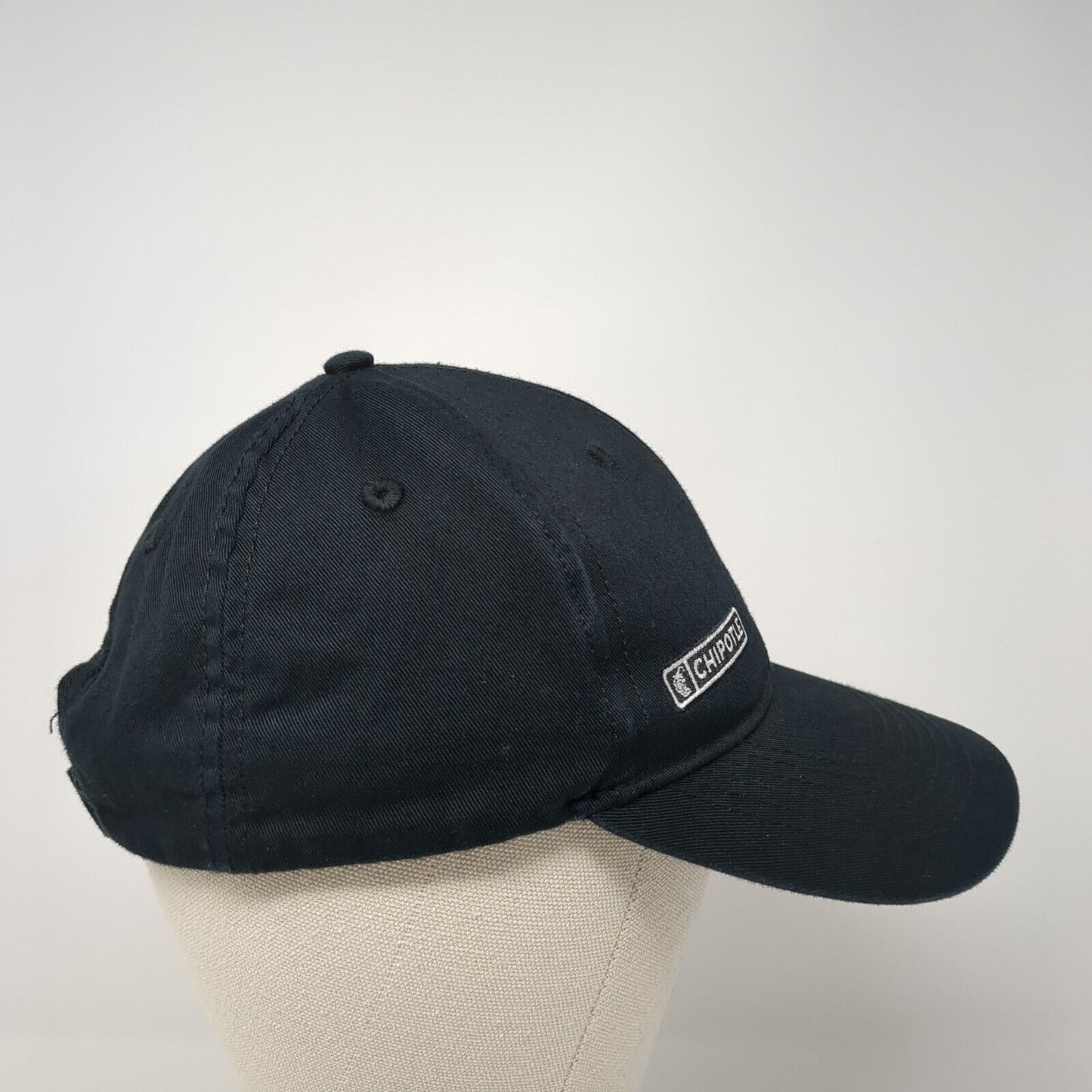 Chipotle Strapback Hat Black One Size Adjustable Loomstate 6 Panel