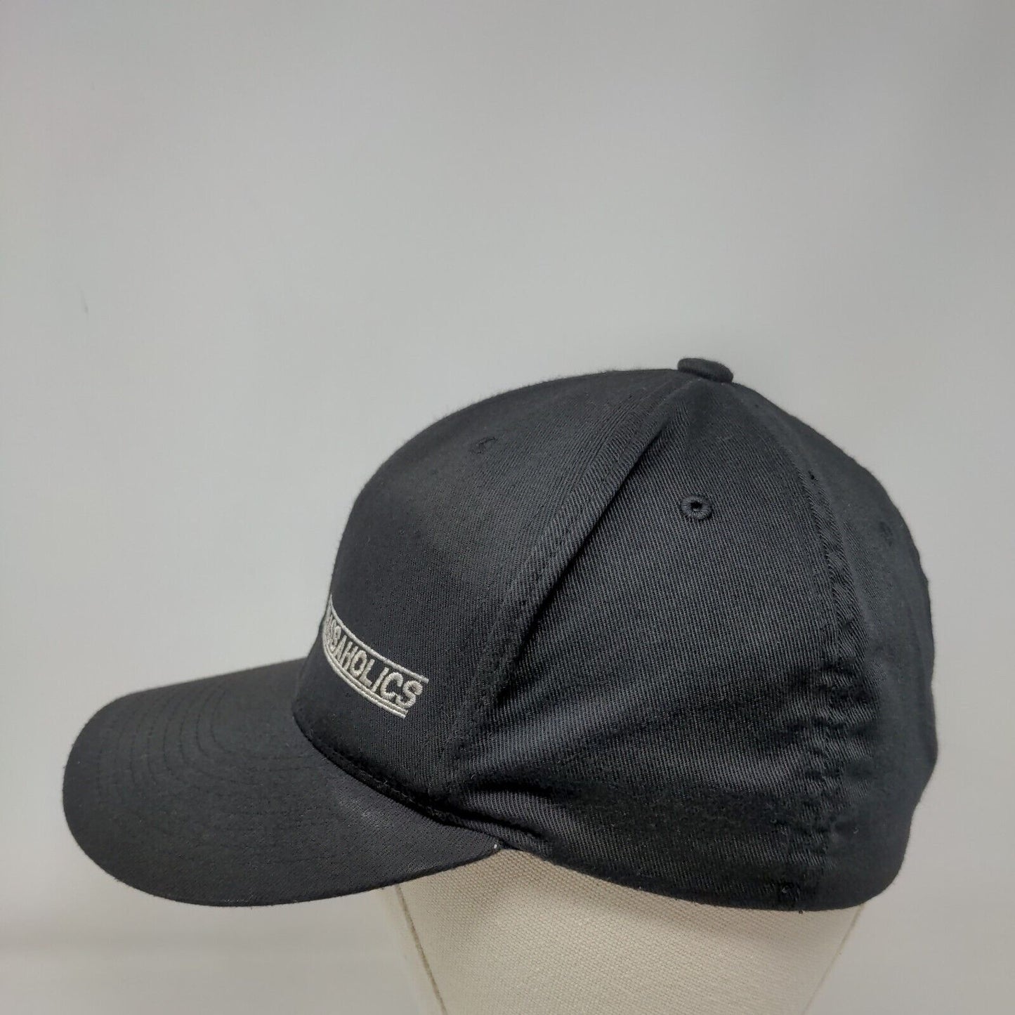 Bassaholics Addicted Fitted Hat Black Small-Medium Embroidered Yupoong