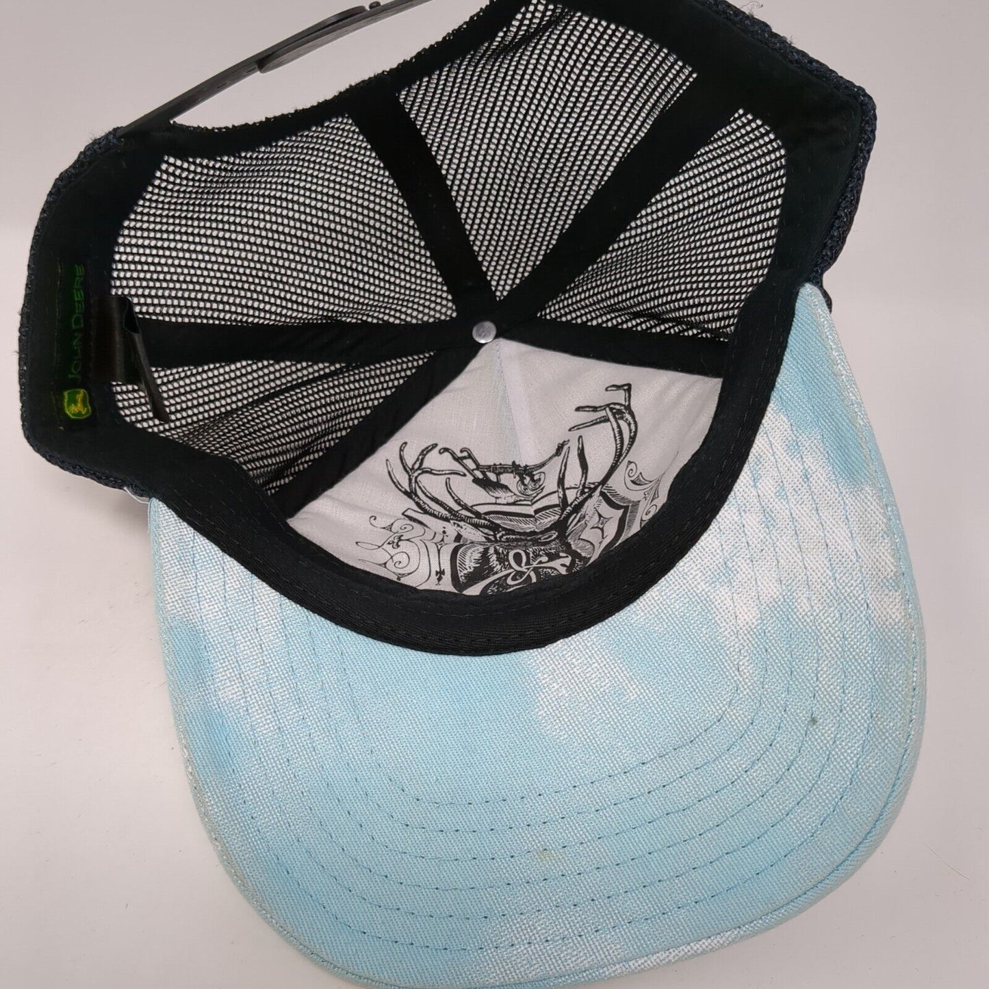 John Deere Snapback Trucker Hat Blue One Size Quality Farm Equipment
