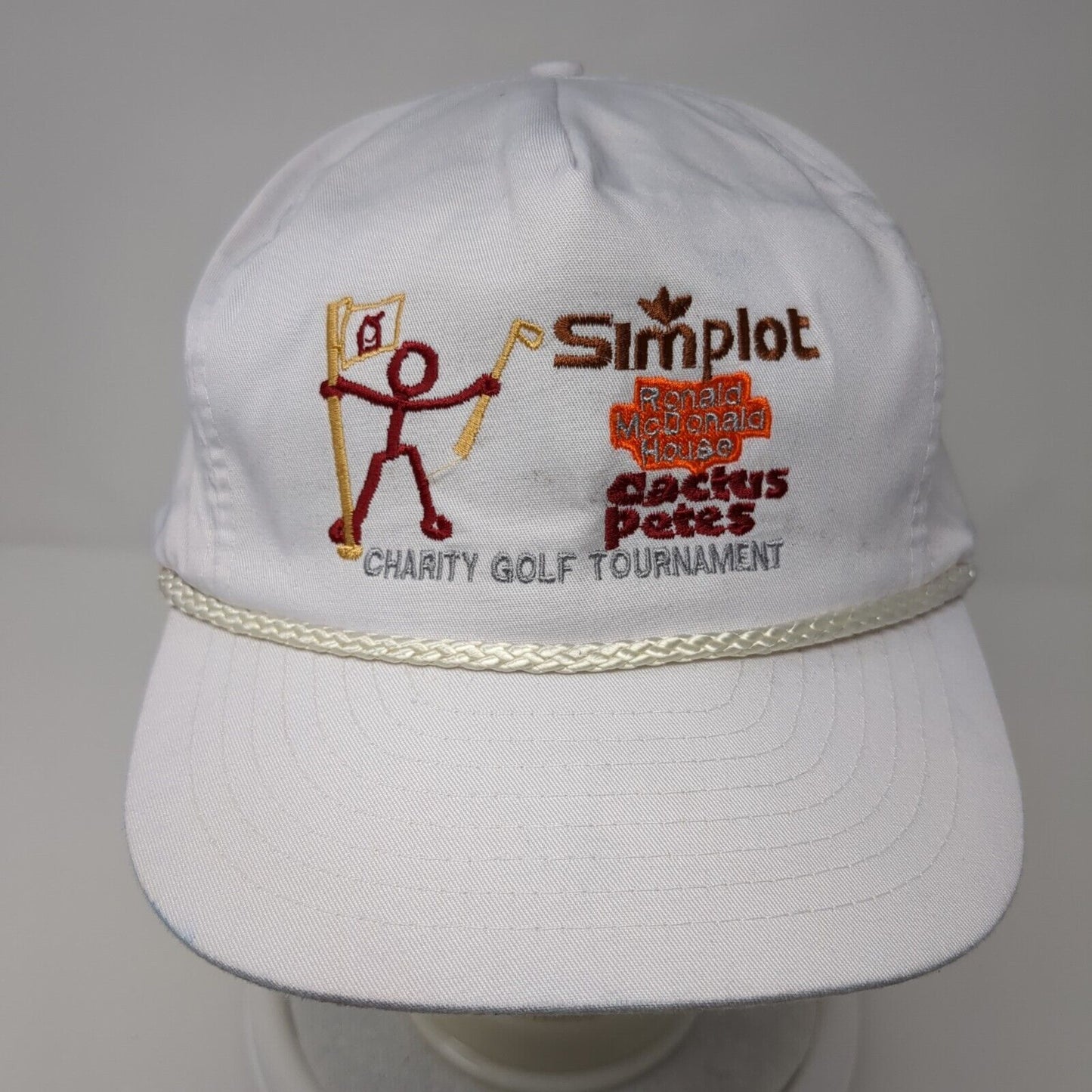 Simplot Ronald Mcdonald House Charity Golf Tournament Snapback Trucker Rope Hat