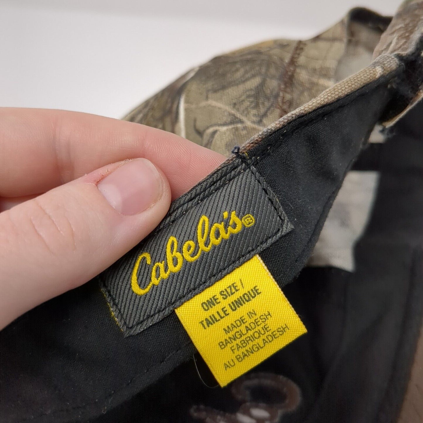 Cabela's Worlds Foremost Outfitters Strapback Hat Camouflage OS Adjustable