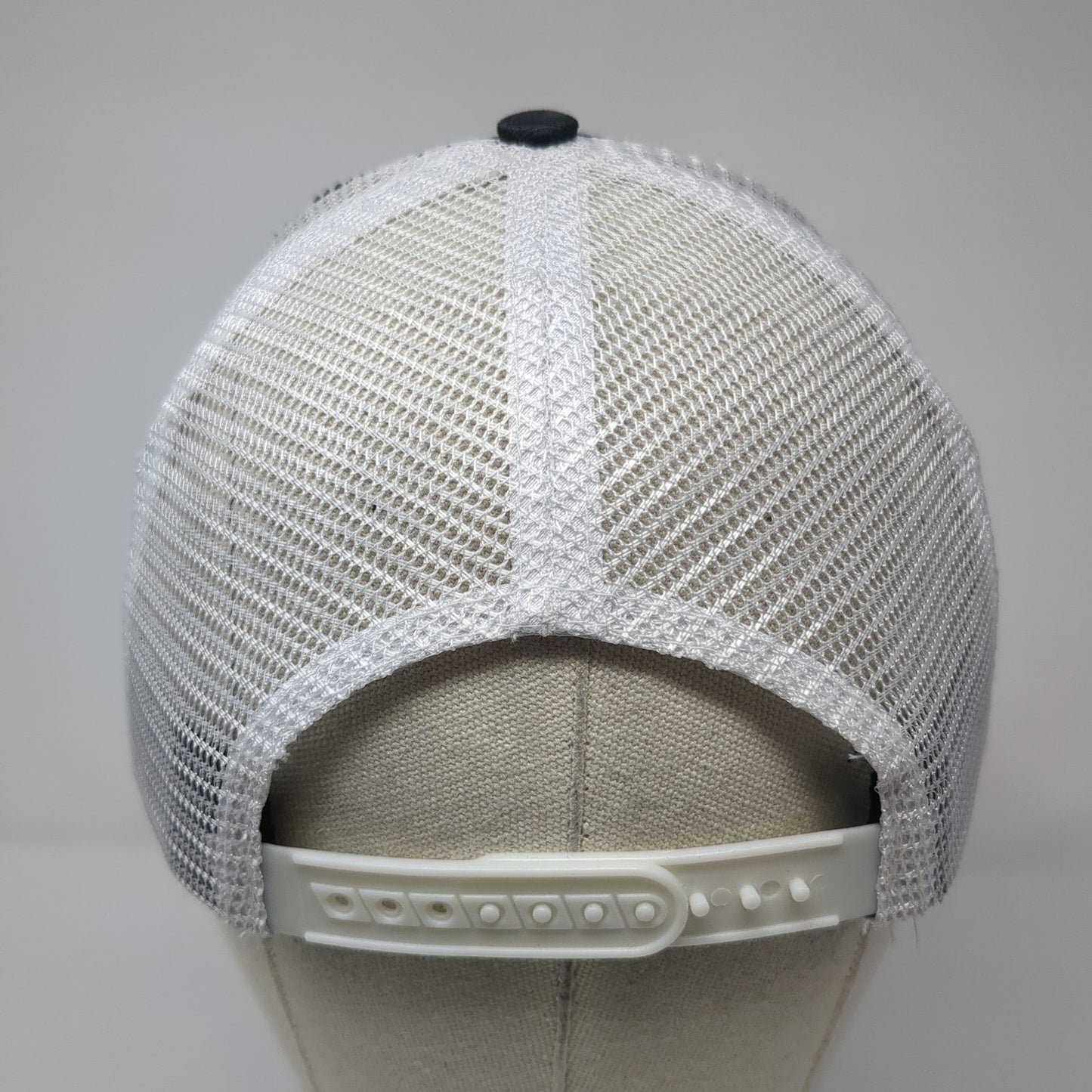 Skull Snapback Mesh Back Trucker Hat Black One Size Adjustable Colorblock