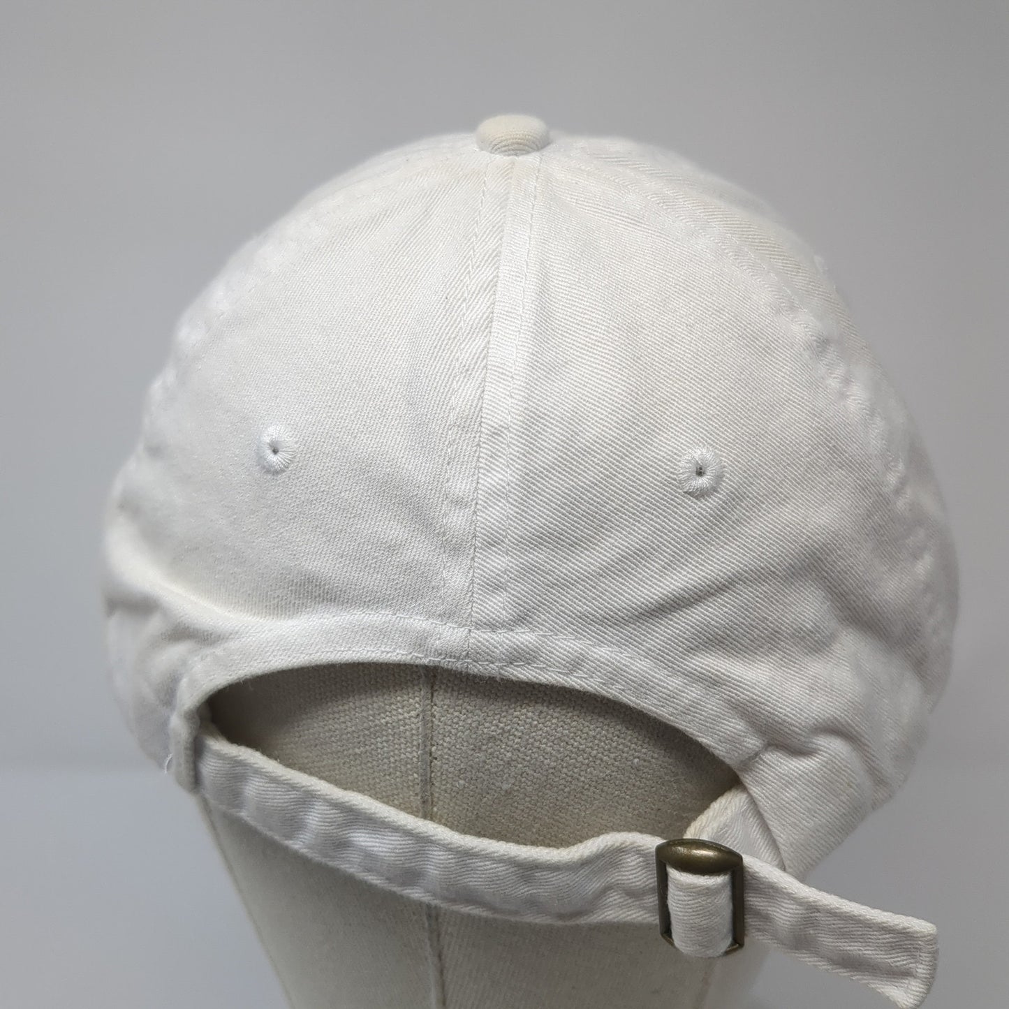 Broken Heart Slideback Baseball Cap White One Size Adjustable Embroidered Cotton