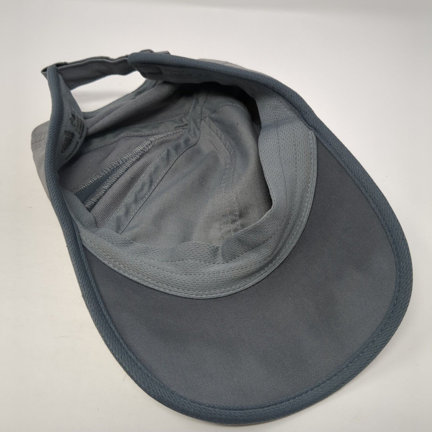 Adidas 3 Stripes Adizero Strapback Hat Gray One Size Adjustable Running