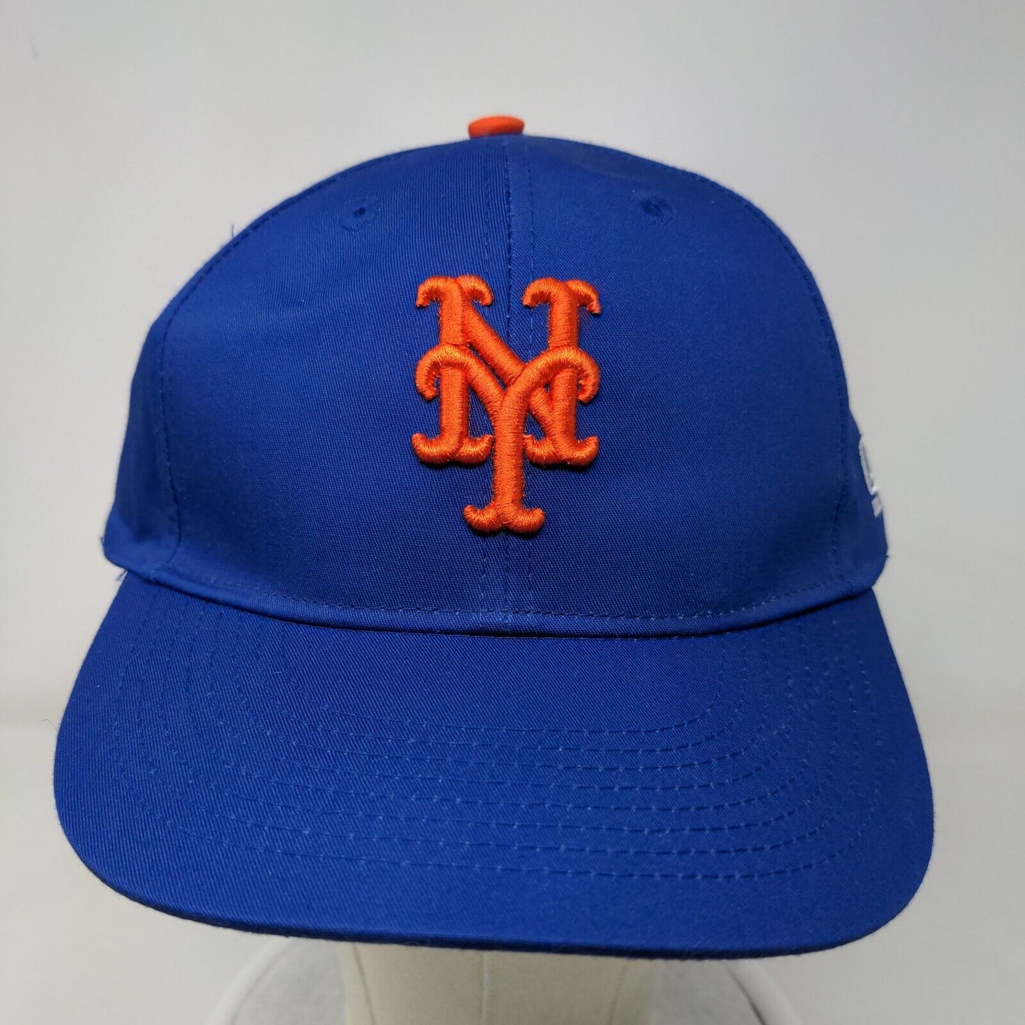 OC Sports Men's Strapback Hat Blue OSFM Embroidered New York Mets Logo