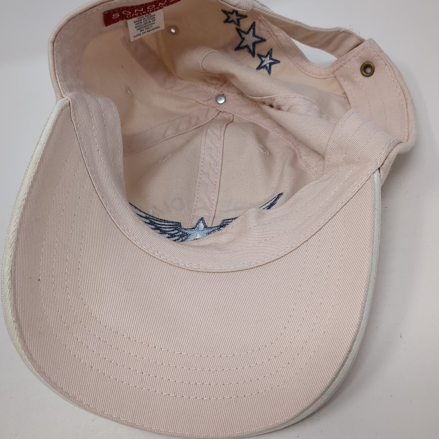 Freedom Wings Strapback Hat Pink One Size Adjustable Sonoma Life+Style