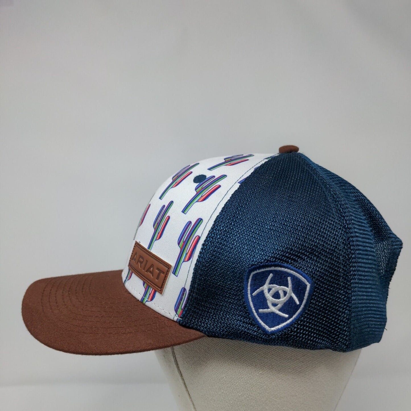 Ariat Cactus Snapback Trucker Hat Multi OSFM Mesh Back Colorblock