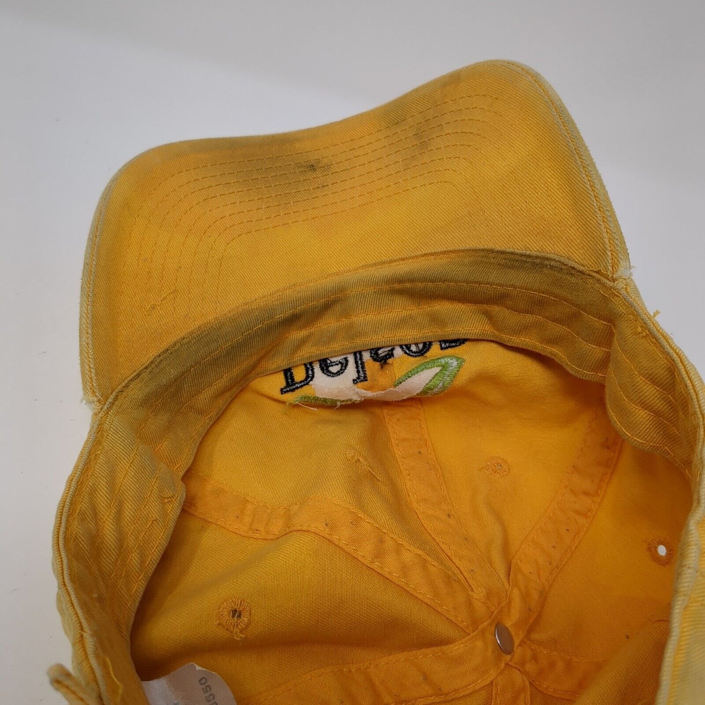 Nelson Slideback Hat Yellow One Size Adjustable Embroidered 6 Panel