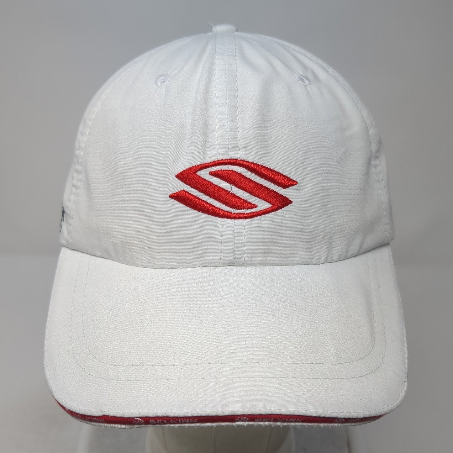 Selkirk Sport Strapback Hat White One Size Adjustable Embroidered