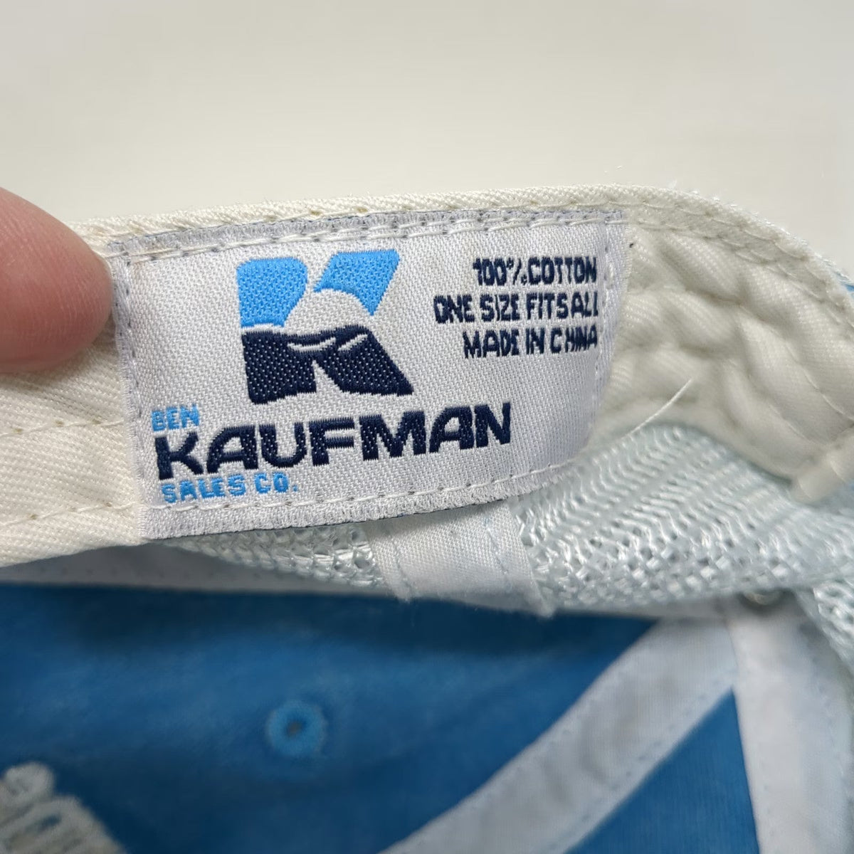 Ben Kaufman Trucker Hat Blue One Size Cayman Islands British West Indies Mesh