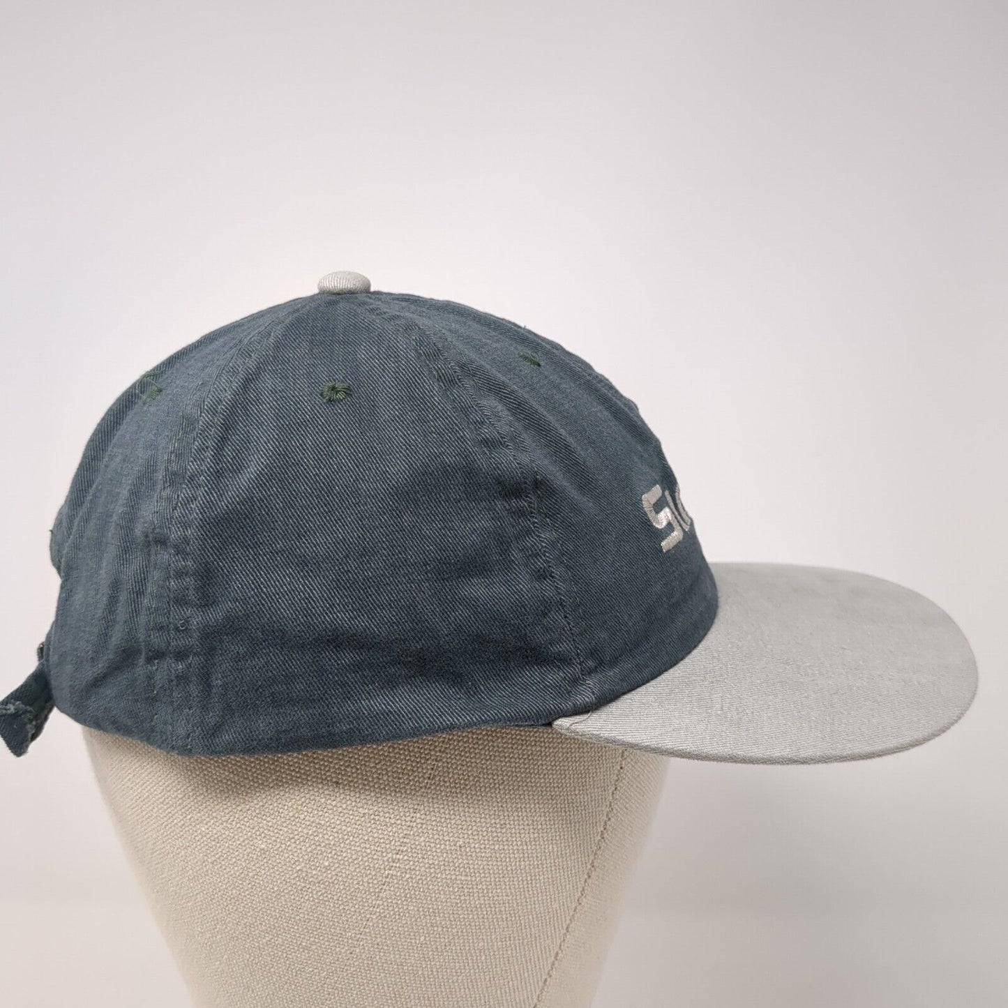 Simplot Slideback Hat Gray One Size Adjustable Embroidered 6 Panel
