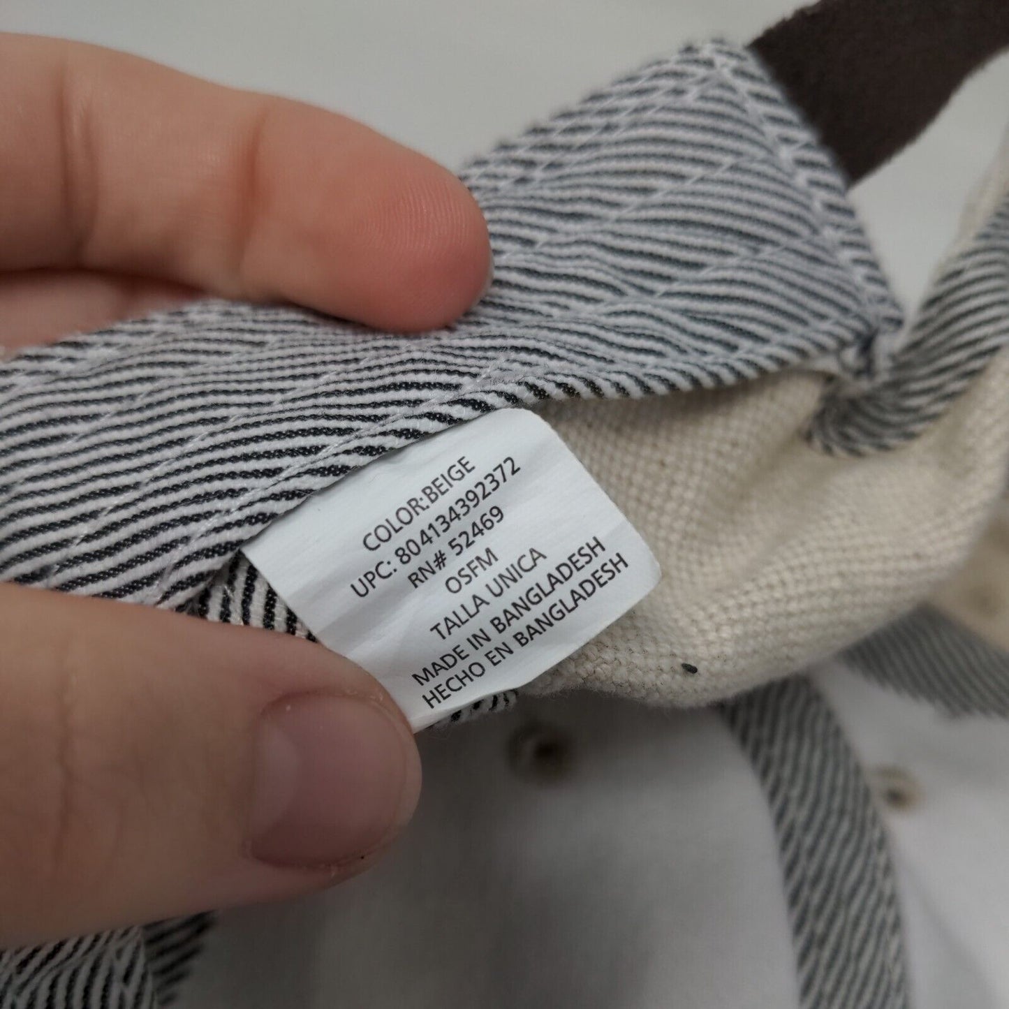 Unbranded Slideback Hat Tan One Size Adjustable Vented Holes 6 Panel Blank