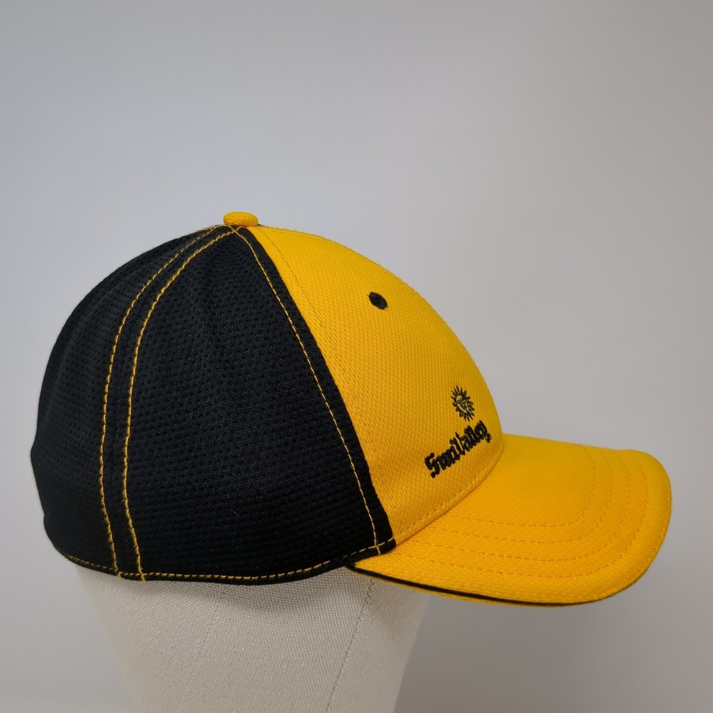 Sun Valley Fitted Baseball Cap Yellow One Size Embroidered American Dry Goods