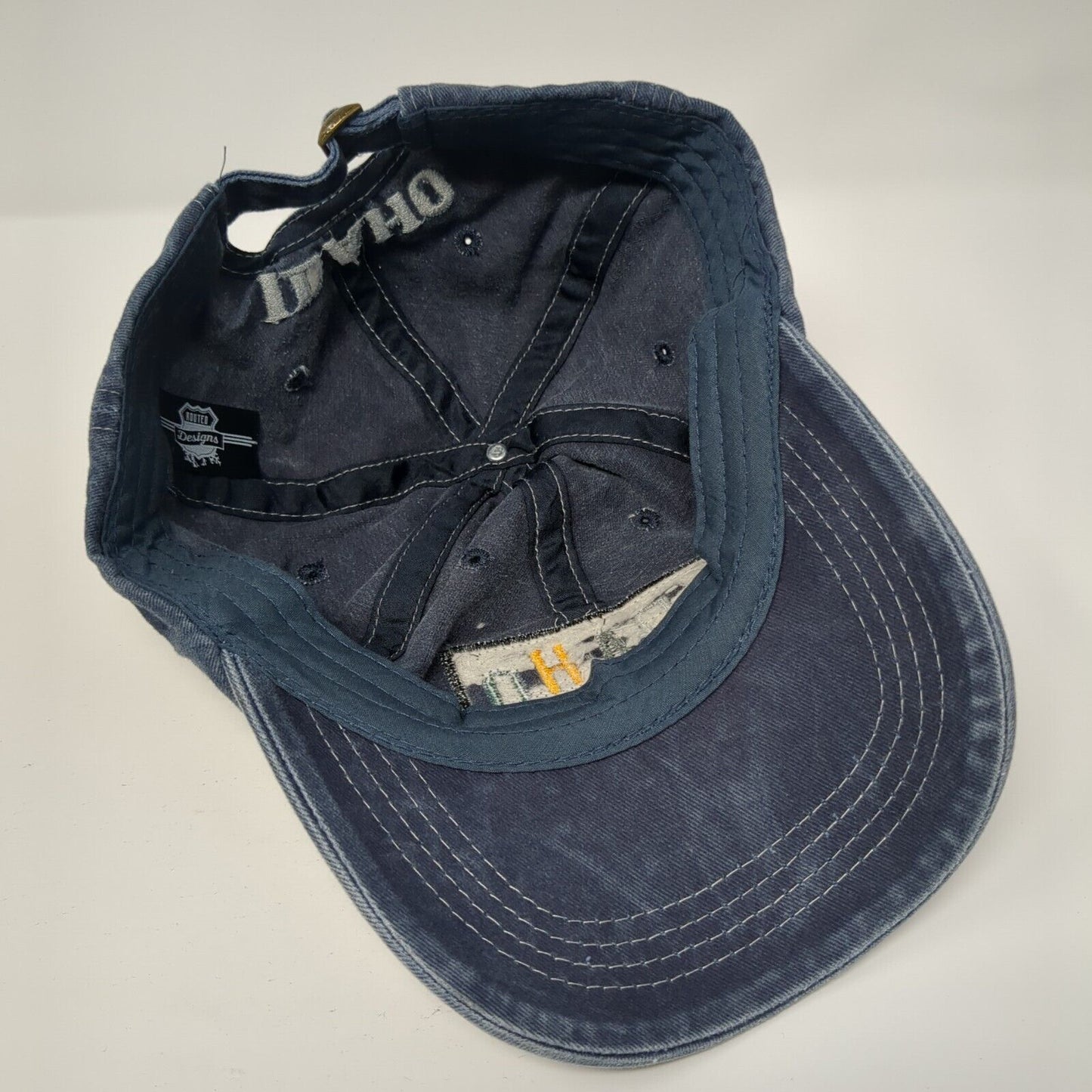 Idaho Famous Potatoes Slideback Hat Blue One Size Embroidered 6 Panel