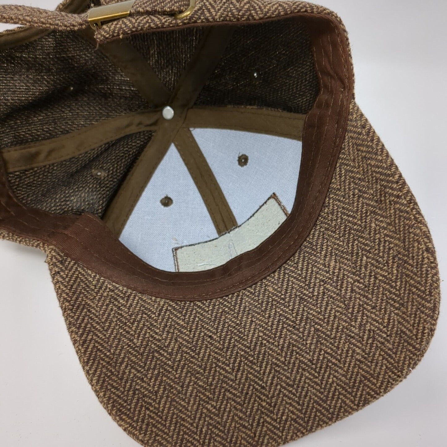 Browne Family Vineyards Patch Slideback Hat Brown One Size Herringbone