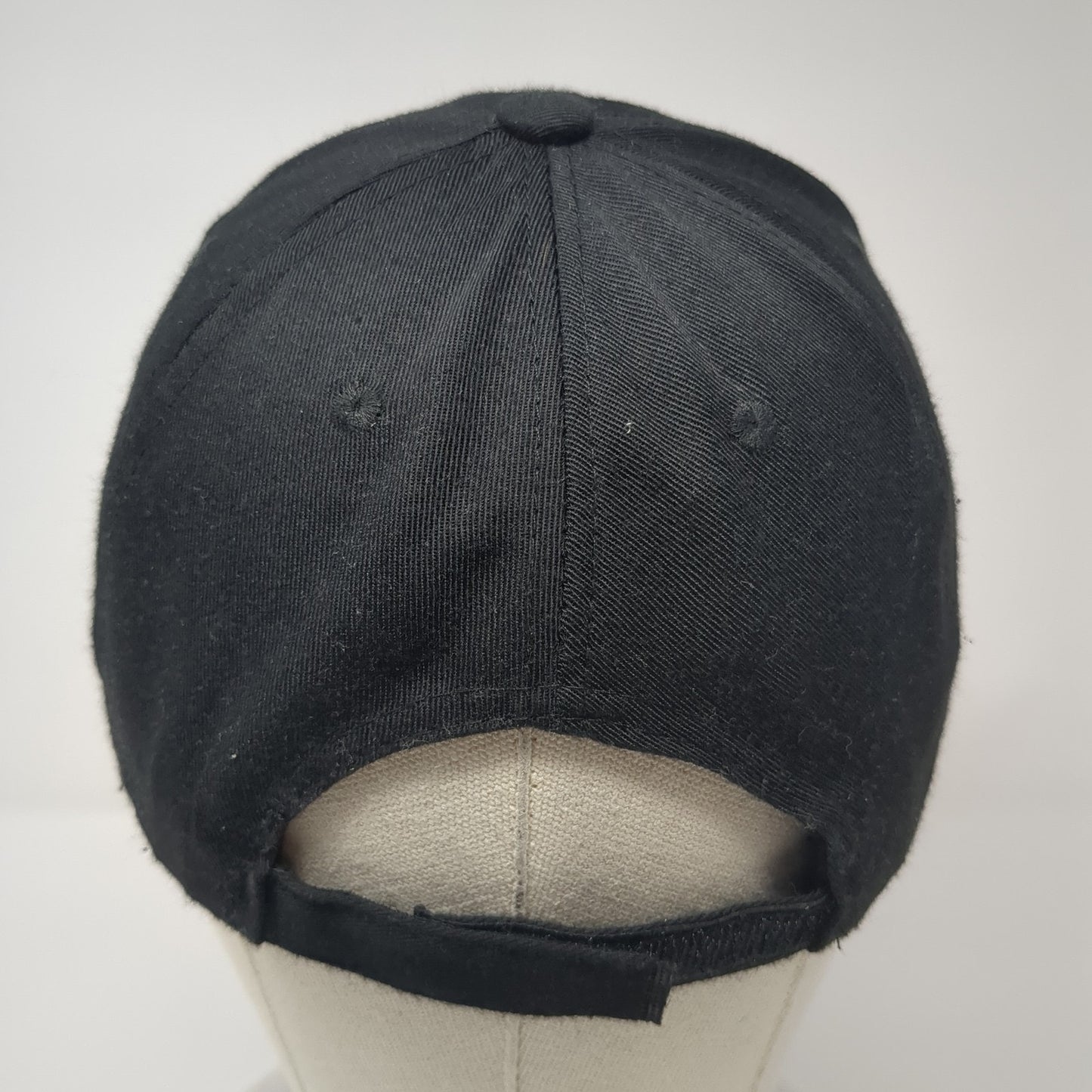 NASA Strapback Hat Black XL Adjustable Embroidered Spirit Vent Holes