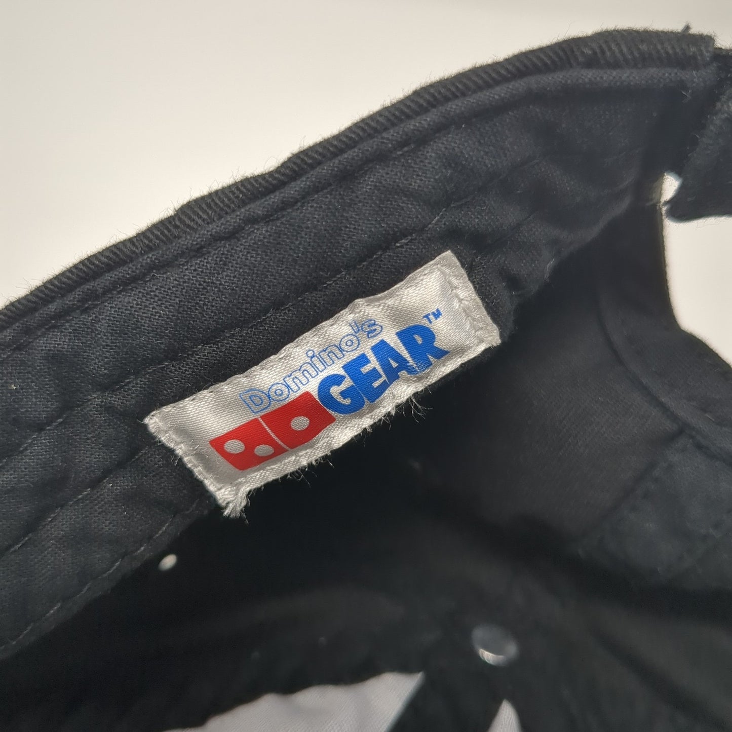 Domino's Gear Strapback Hat Black One Size Embroidered Logo Crew Uniform