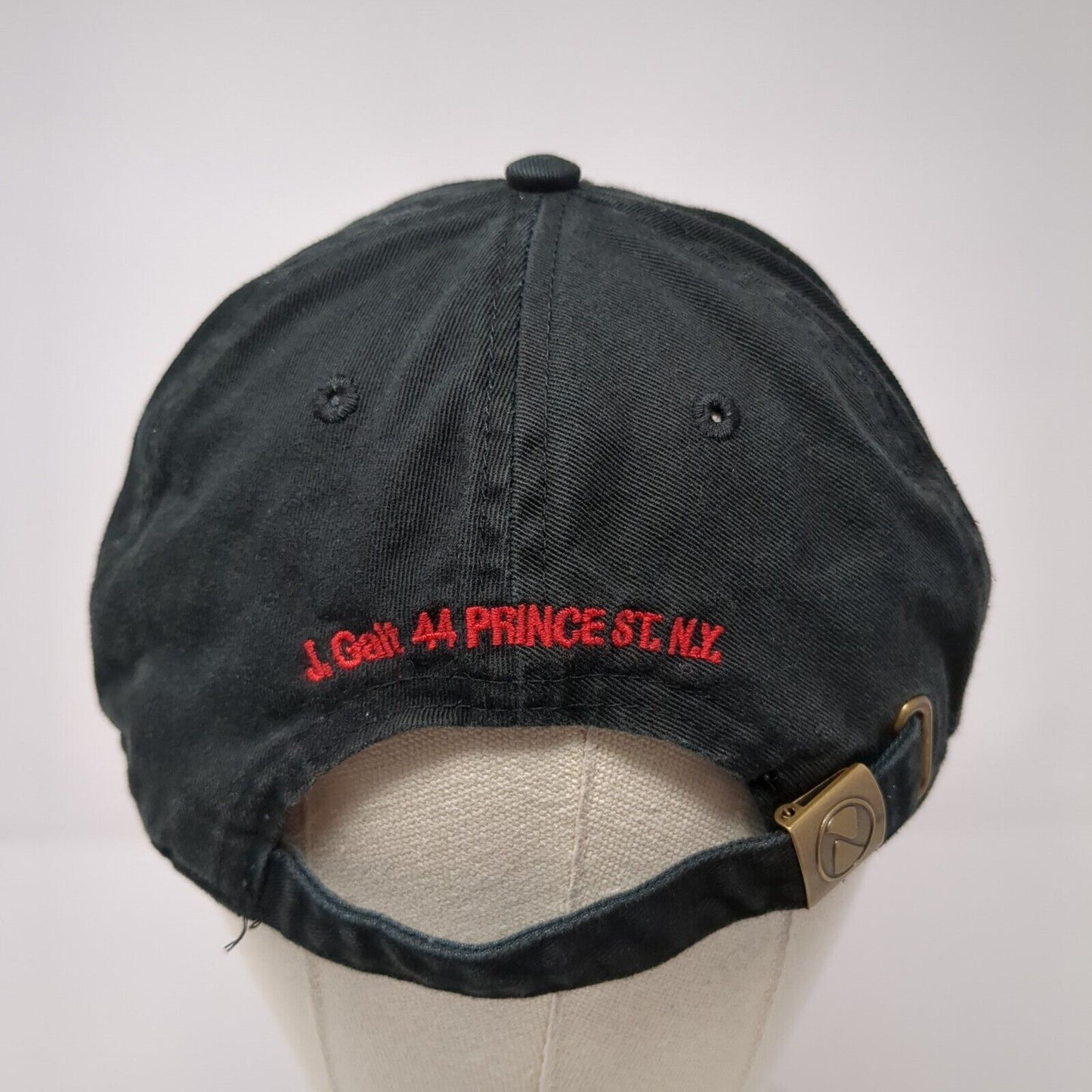 Cherry Slideback Hat Black One Size J. Galt 44 Prince St. NY Newhattan