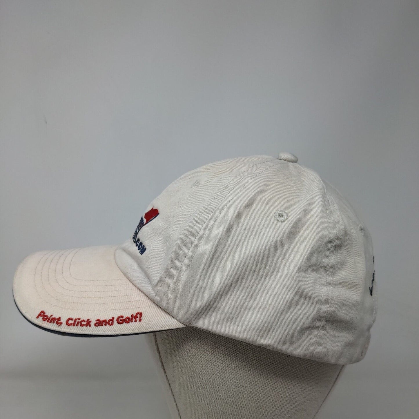 Last Minute Golfer Slideback Hat Tan One Size Adjustable Embroidered 6 Panel