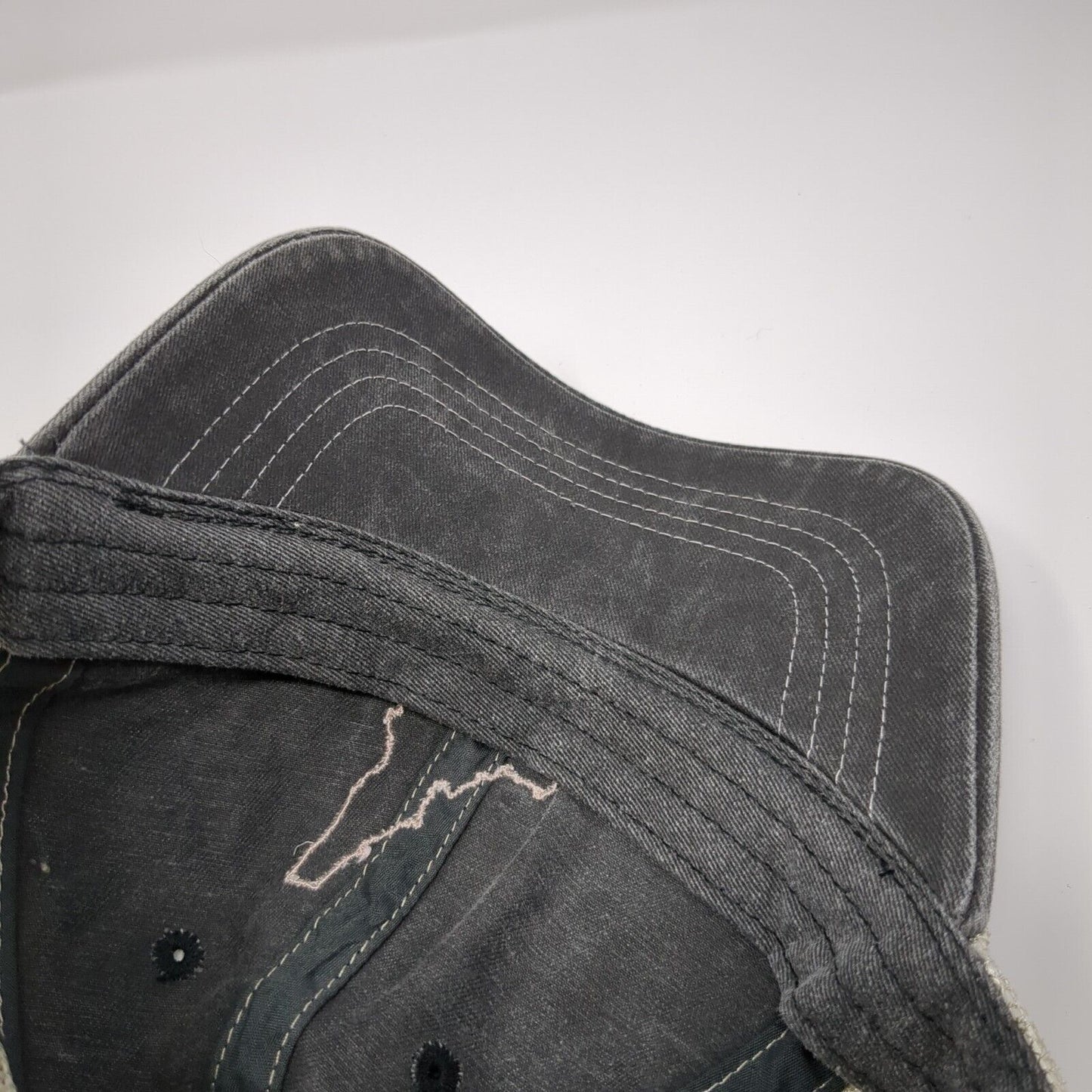 Idaho Slideback Mesh Back Trucker Hat Gray One Size Embroidered Home Free