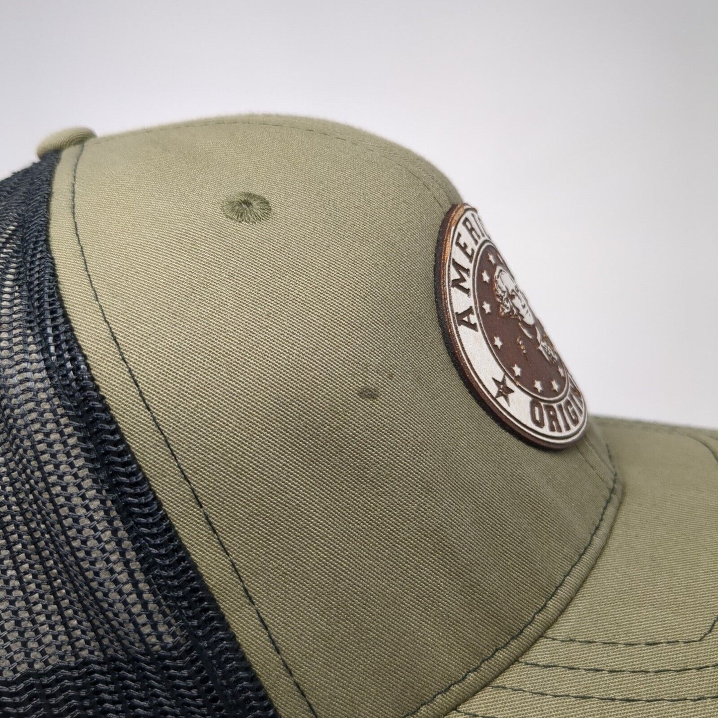 American Original Patch Snapback Trucker Hat Brown One Size Richardson