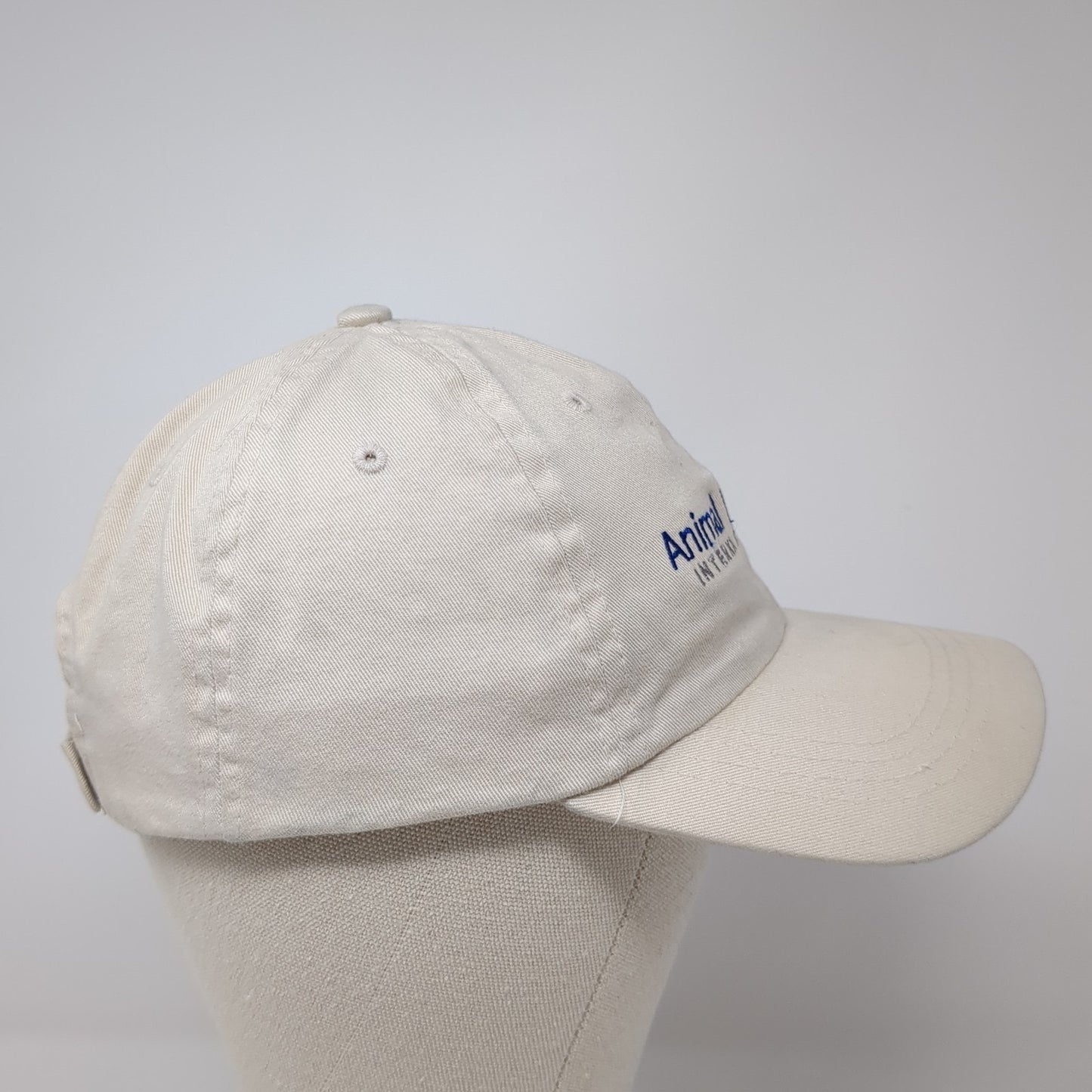 Animal Health International Strapback Hat Beige One Size Embroidered
