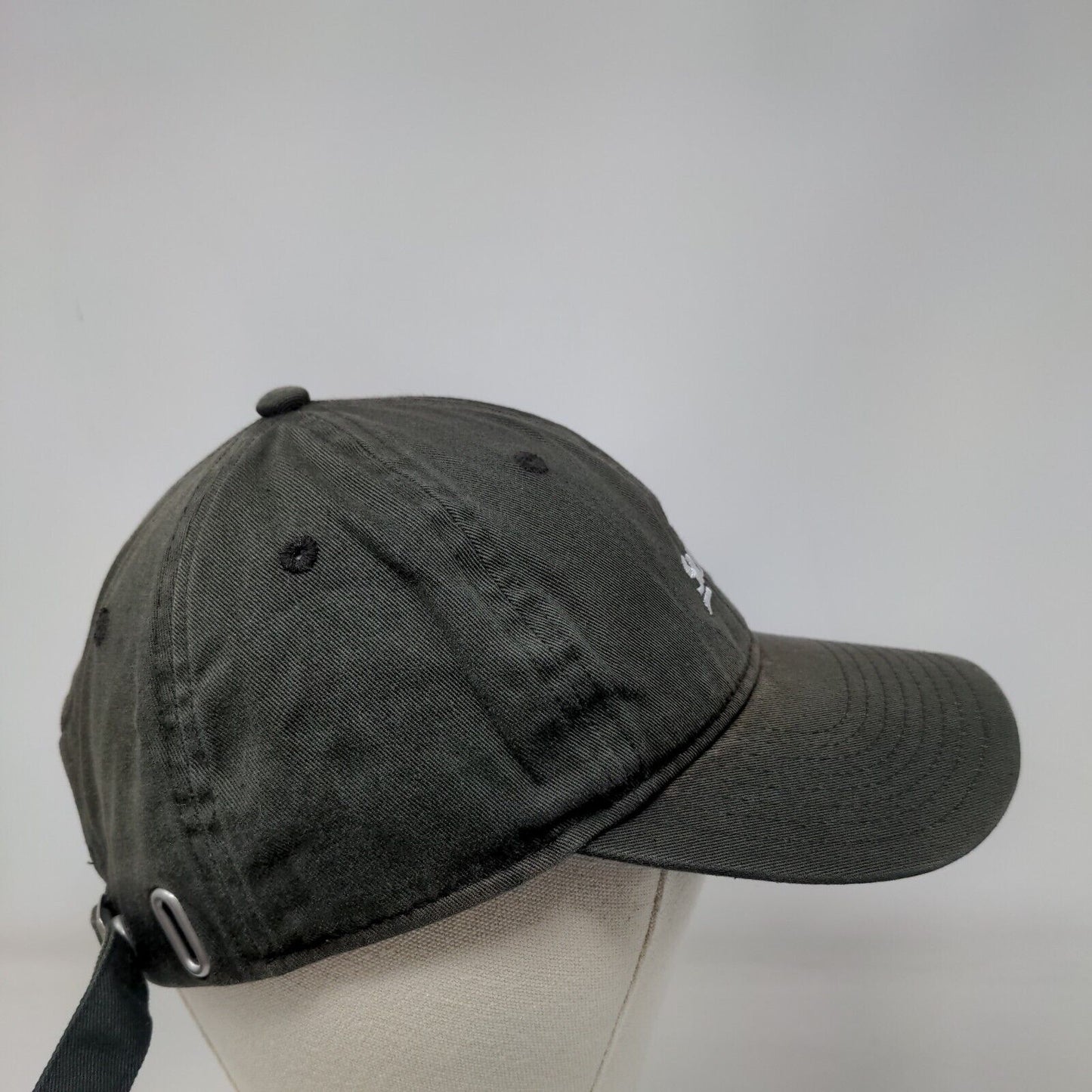 Srixon Slideback Hat Black One Size Adjustable Embroidered 6 Panel Cotton