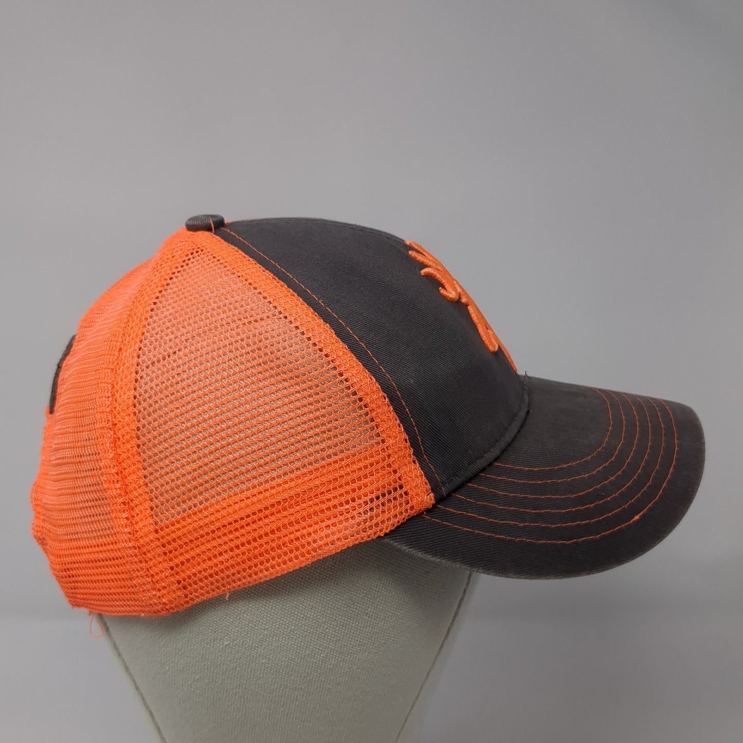 Browning Snapback Trucker Hat Multi One Size Embroidered Logo Mesh Back