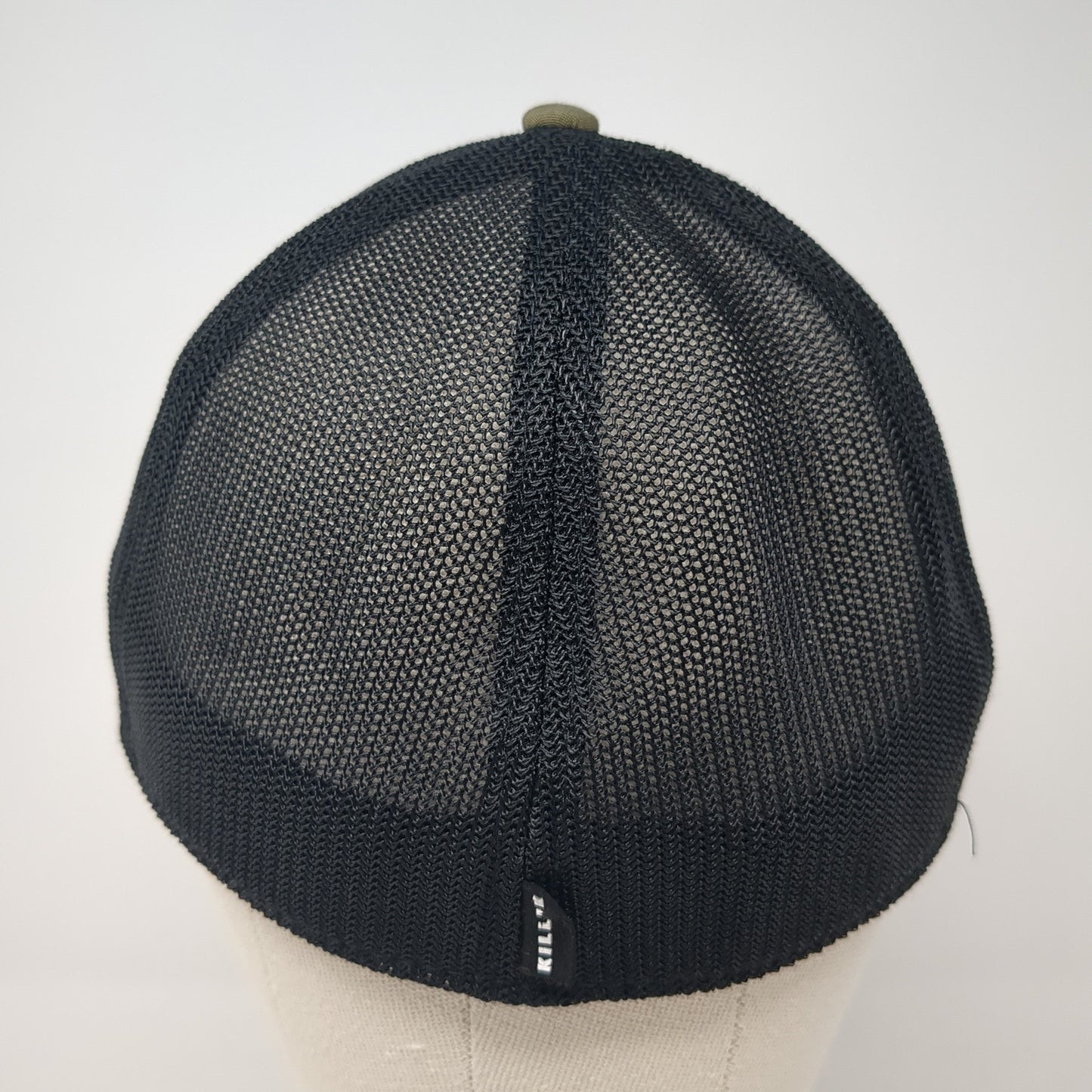 Killik Fitted Trucker Hat Green XL Mesh Back Colorblock Outdoor Cap