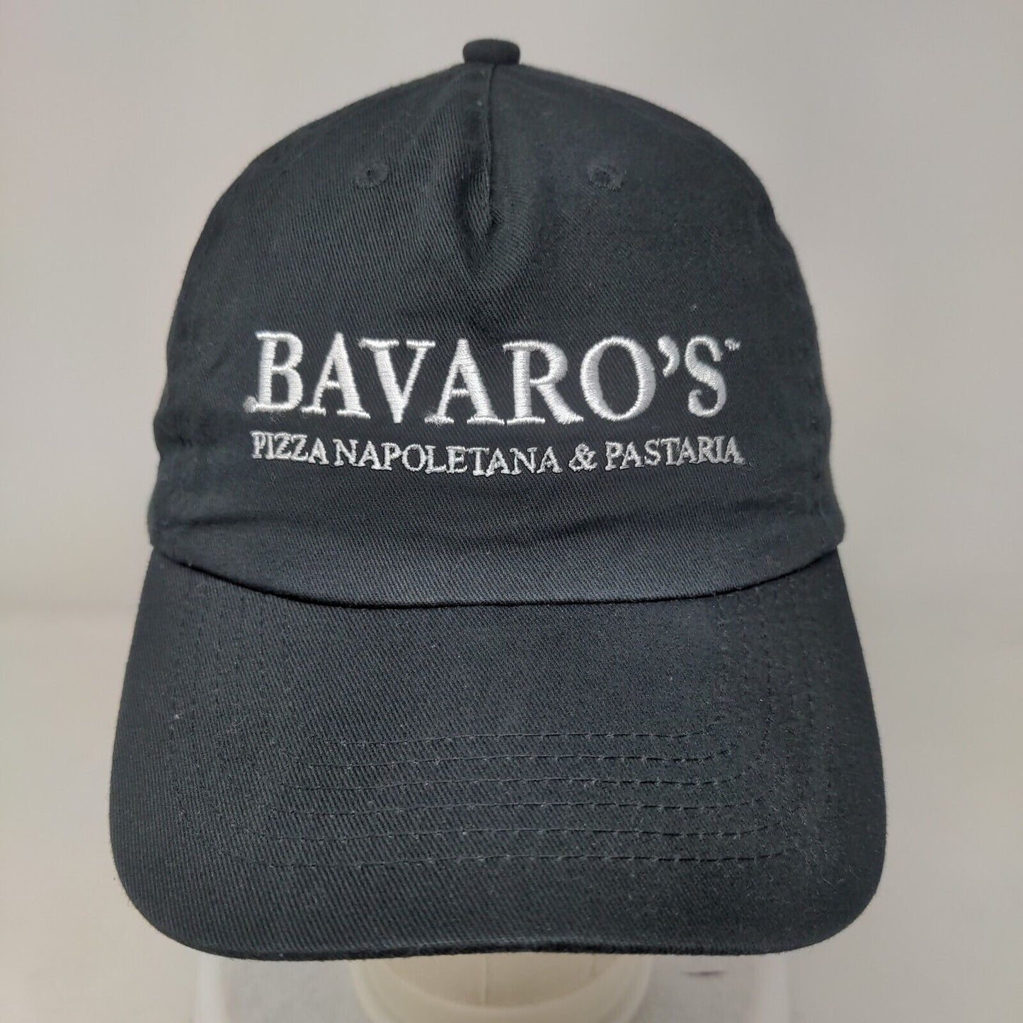 Bavaro's Pizza Napoletana & Pastaria Strapback Hat Black OSFA 6 Panel Hit Wear