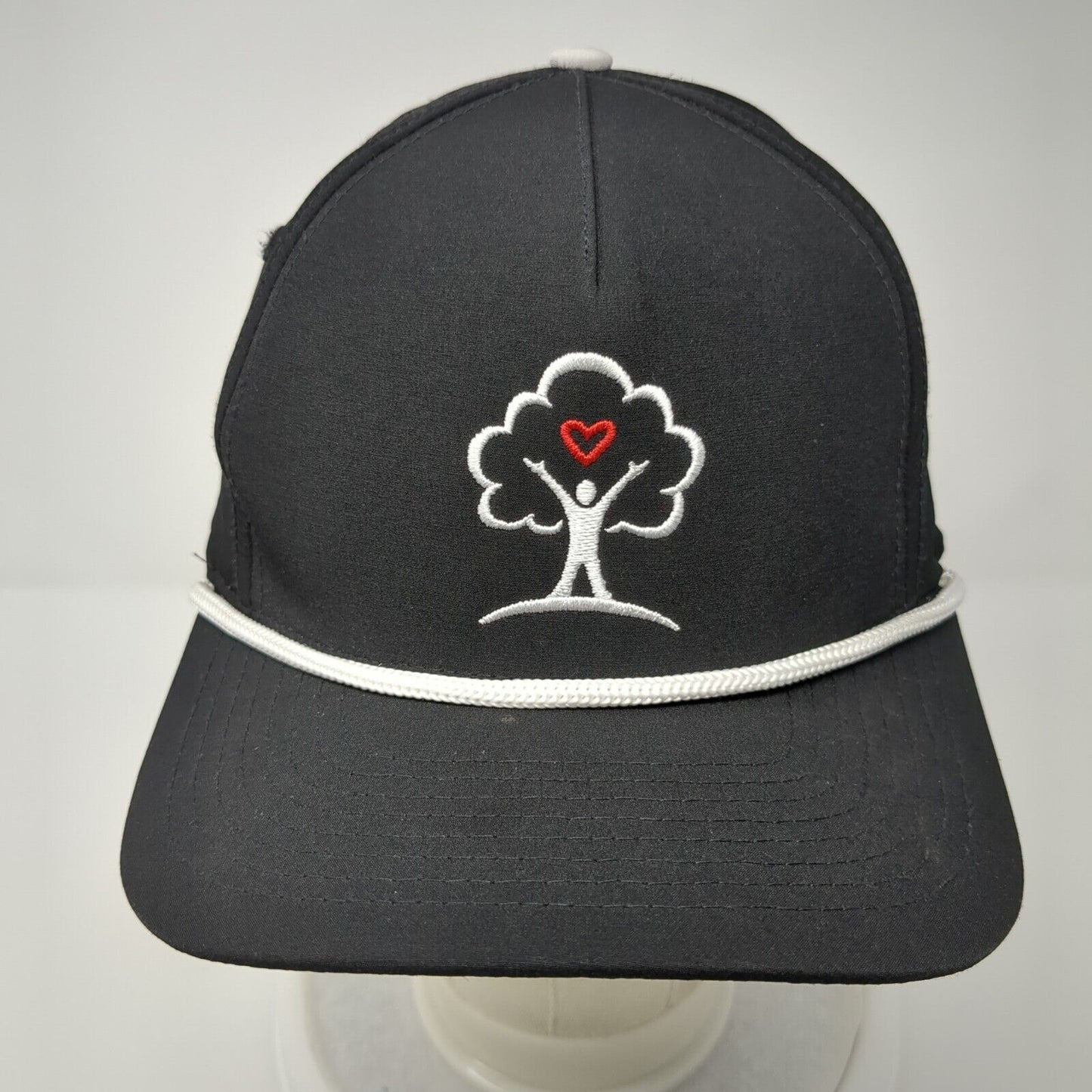 Freedom Youth Foundation Snapback Rope Hat Black One Size Embroidered