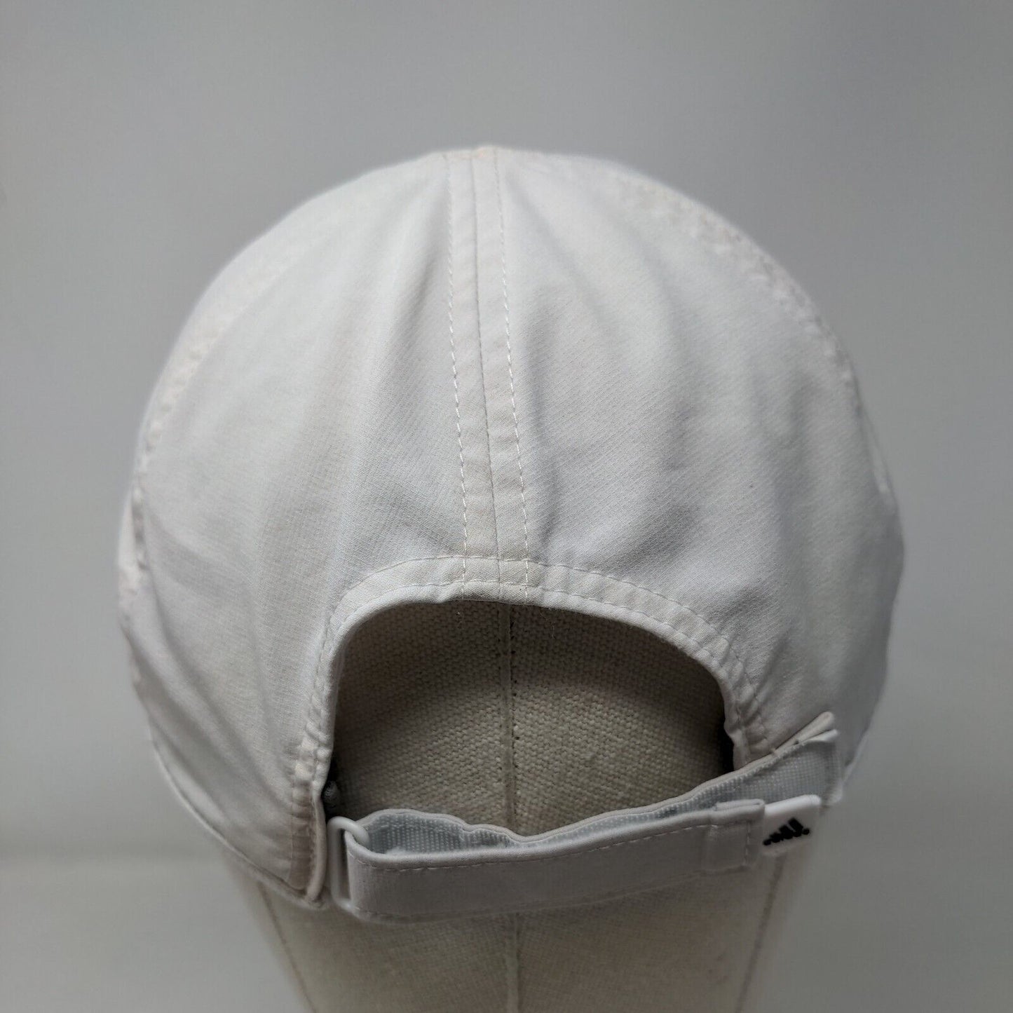 Adidas Aeroready Strapback Hat White One Size Adjustable Breathable Mesh