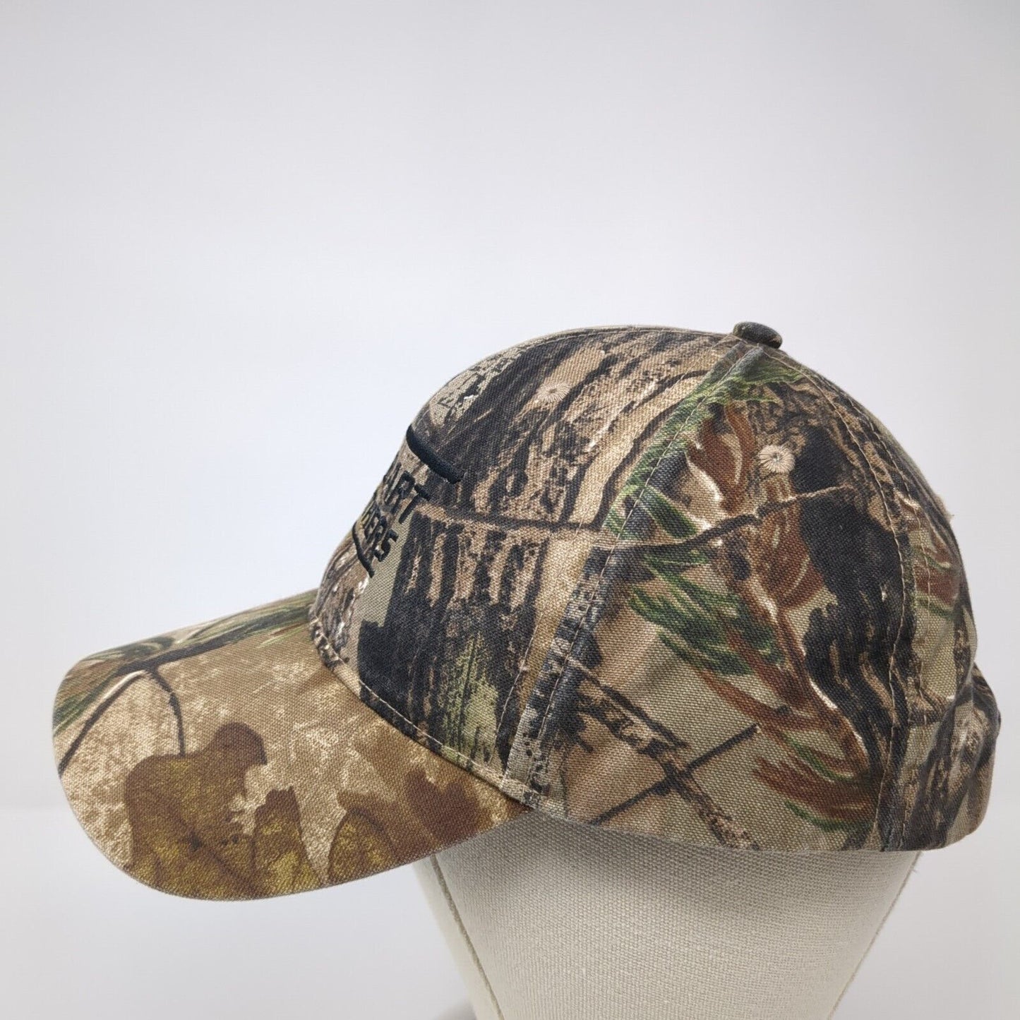 Hobart Brothers USA Flag Slideback Hat Camouflage OS Patriotic Outdoor Cap