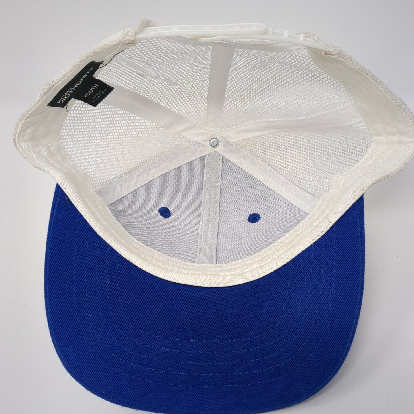 4 Diamond Productions Snapback Trucker Hat Blue Youth One Size Mesh Back