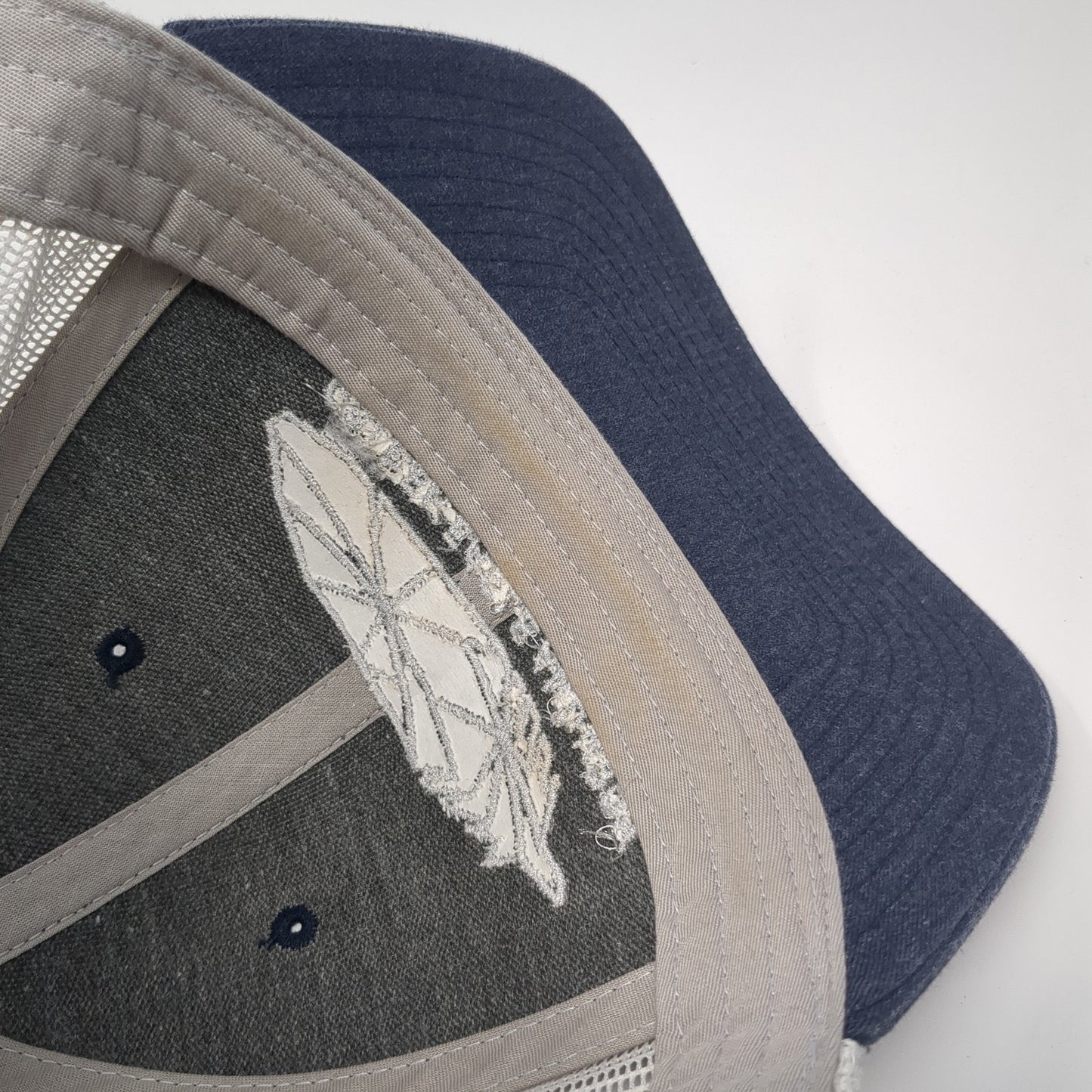 Golden Eagle Audubon Snapback Trucker Hat Blue Large Mesh Back Adjustable