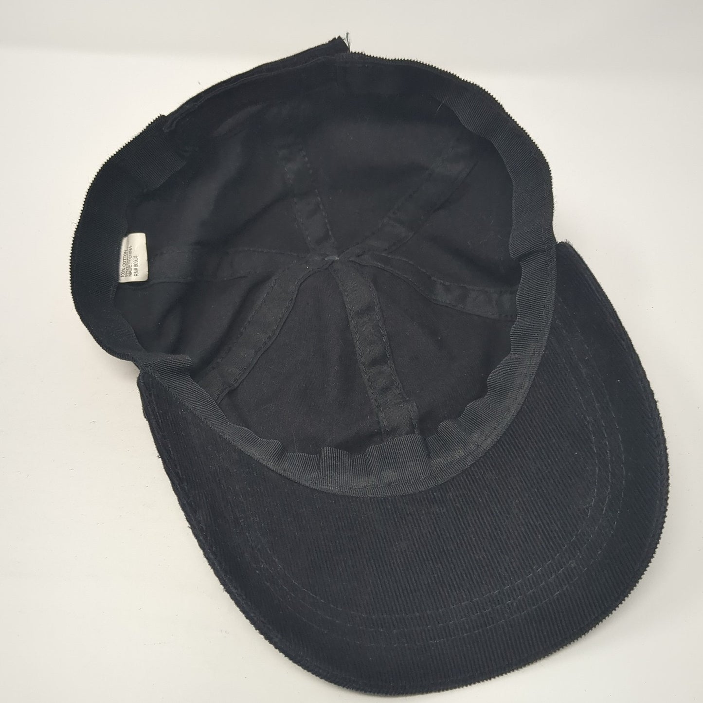 Unbranded Strapback Hat Solid Black One Size Adjustable Blank Casual