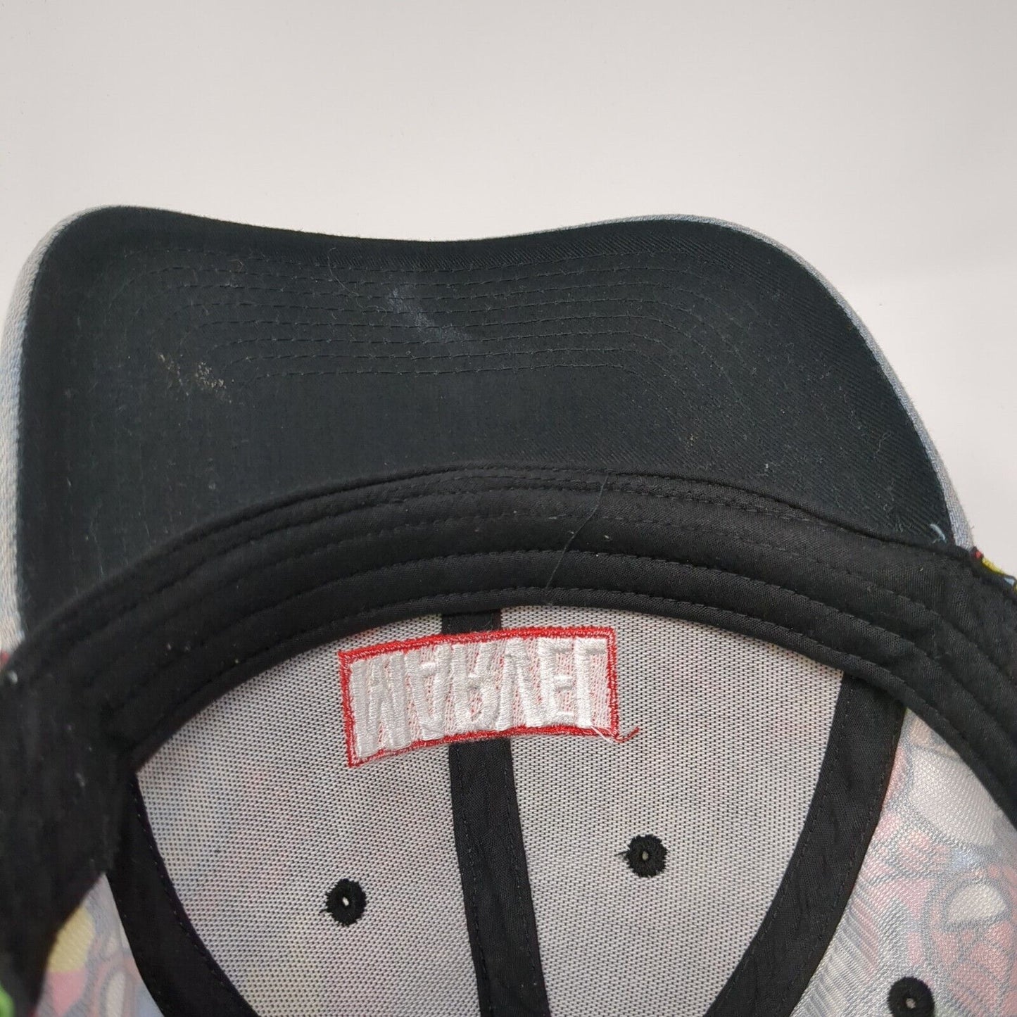 Marvel Slideback Hat Multicolor One Size Adjyustable Chibis Characters 6 Panel