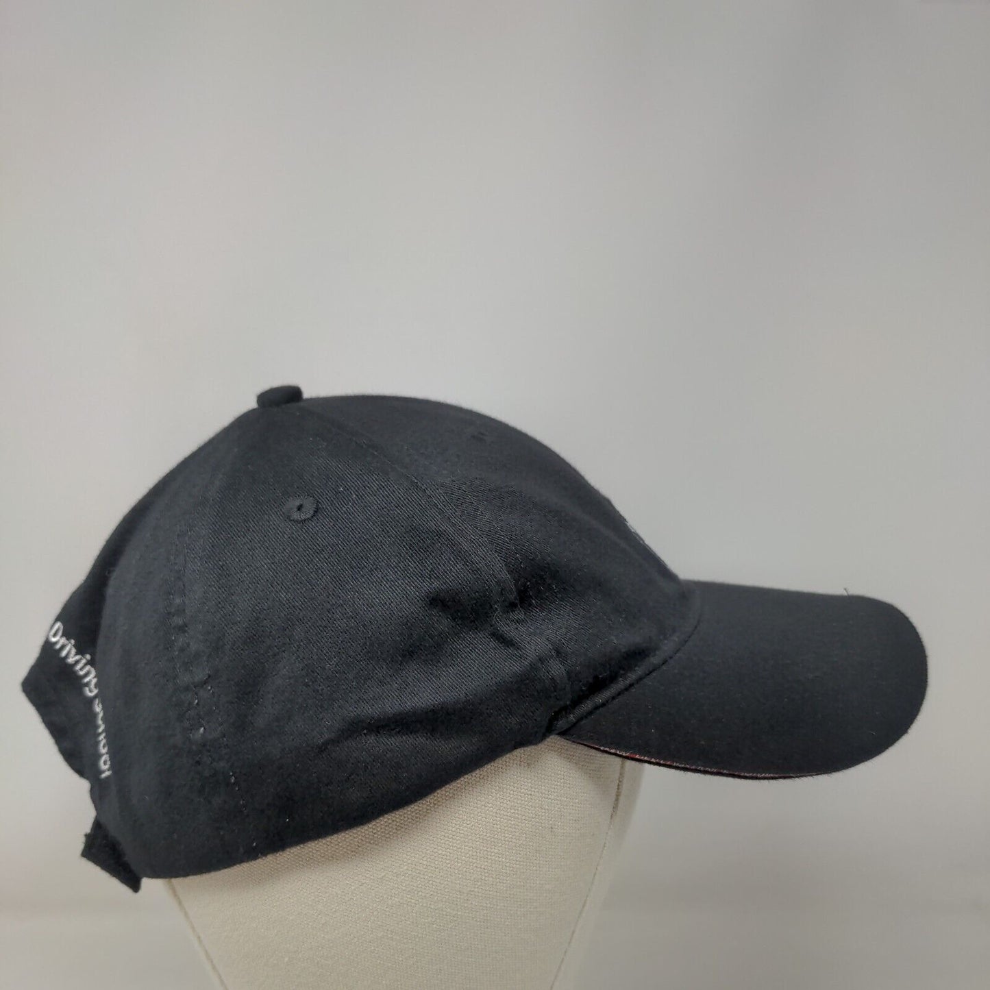 BMW Strapback Hat Black One Size Adjustable Embroidered 6 Panel Vantage