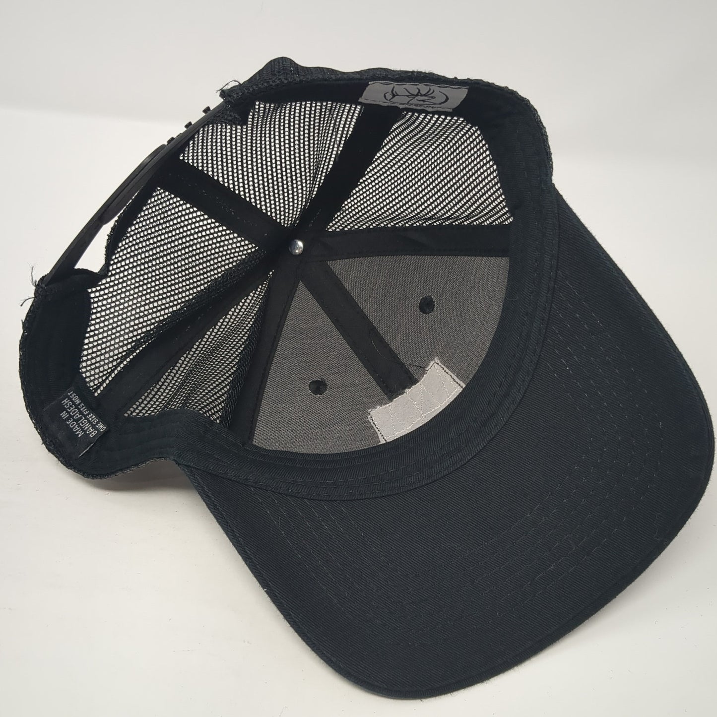 RMEF Team Elk Snapback Trucker Hat Black One Size Adjustable Mesh Back 6 Panel