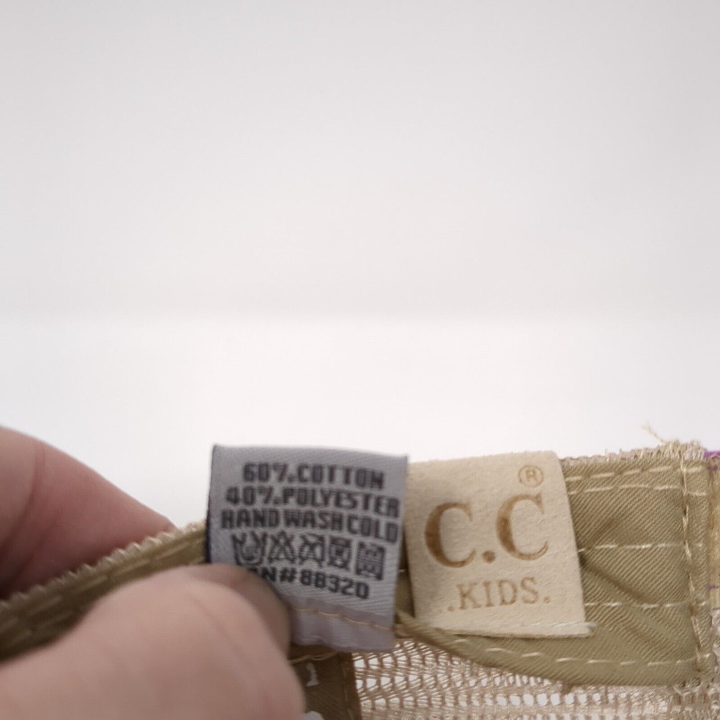 C.C Exclusives Kids Strapback Trucker Hat Multi OSFA Mesh Back Ponytail