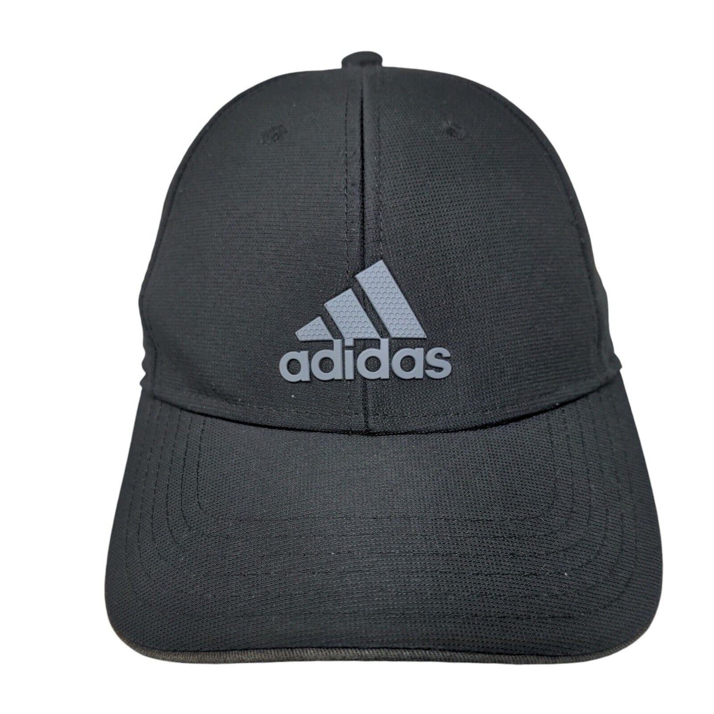 Adidas Strapback Hat Black One Size Adjustable Vented Holes 6 Panel