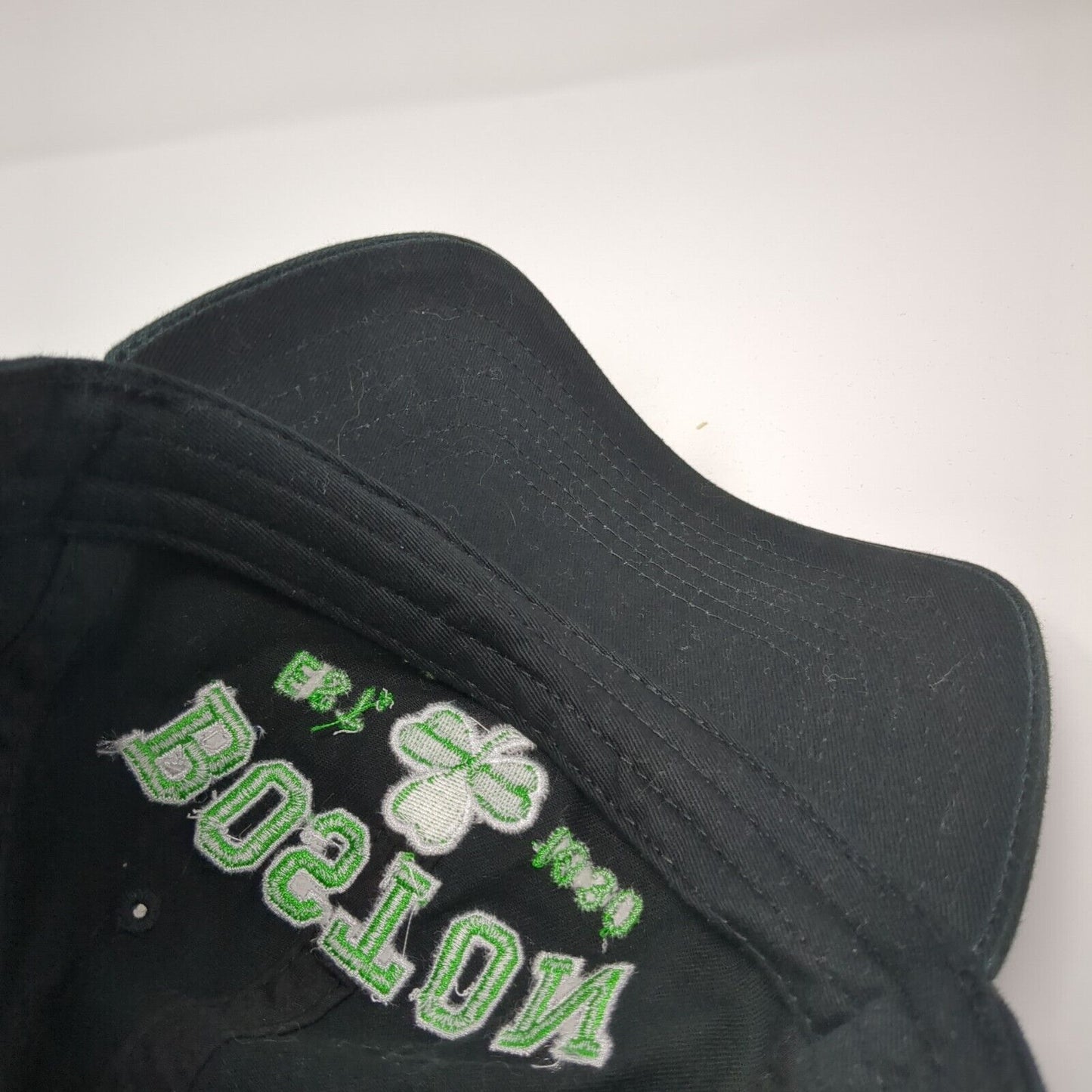 Boston Massachusetts Est 1630 Slideback Baseball Cap Black OS Bay State Apparel