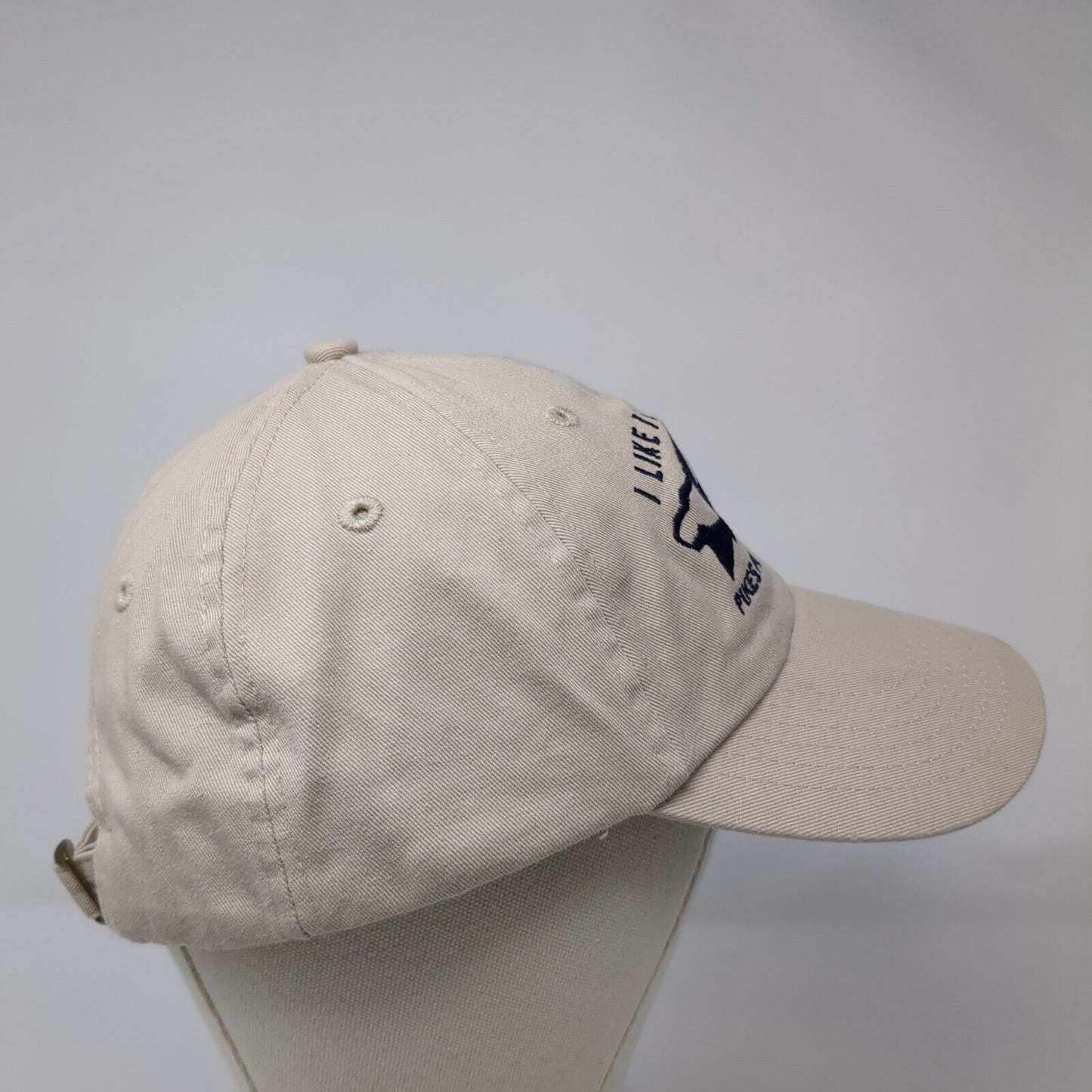 I Like It On Top Pikes Peak Slideback Hat Tan One Size Embroidered